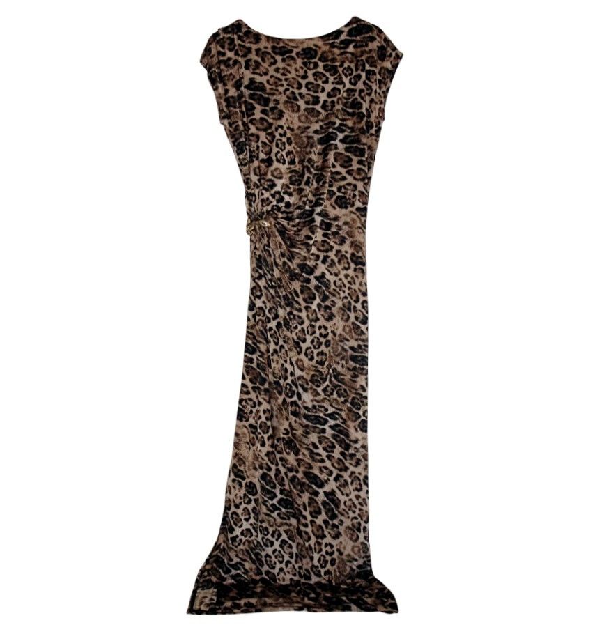 Roberto Cavalli Roberto Cavalli Leopard Print Snake Brooch Dress Size S / US 4 / IT 40 - 1 Thumbnail