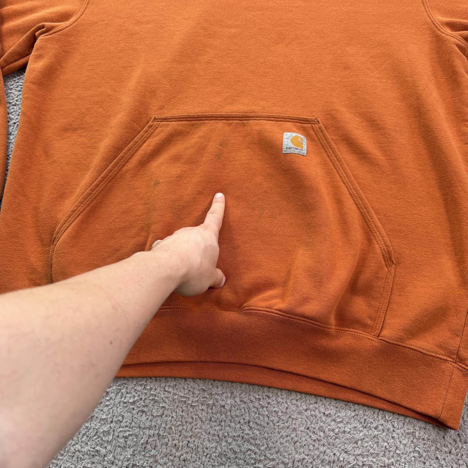 Carhartt Carhartt K288 Orange Pullover Hoodie Men L Original Fit Work Size US L / EU 52-54 / 3 - 8 Thumbnail