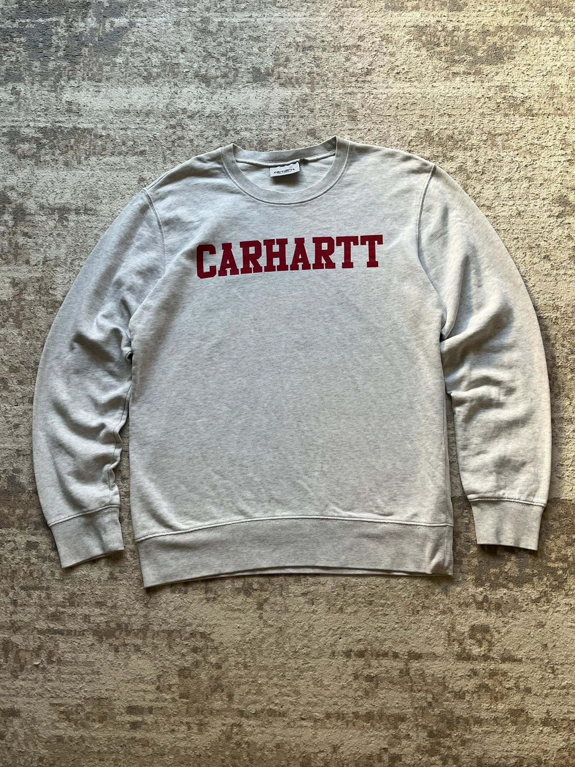 Carhartt Carhartt Sz S Grey Spell Out 2016 College Sweat Size US S / EU 44-46 / 1 - 1 Thumbnail