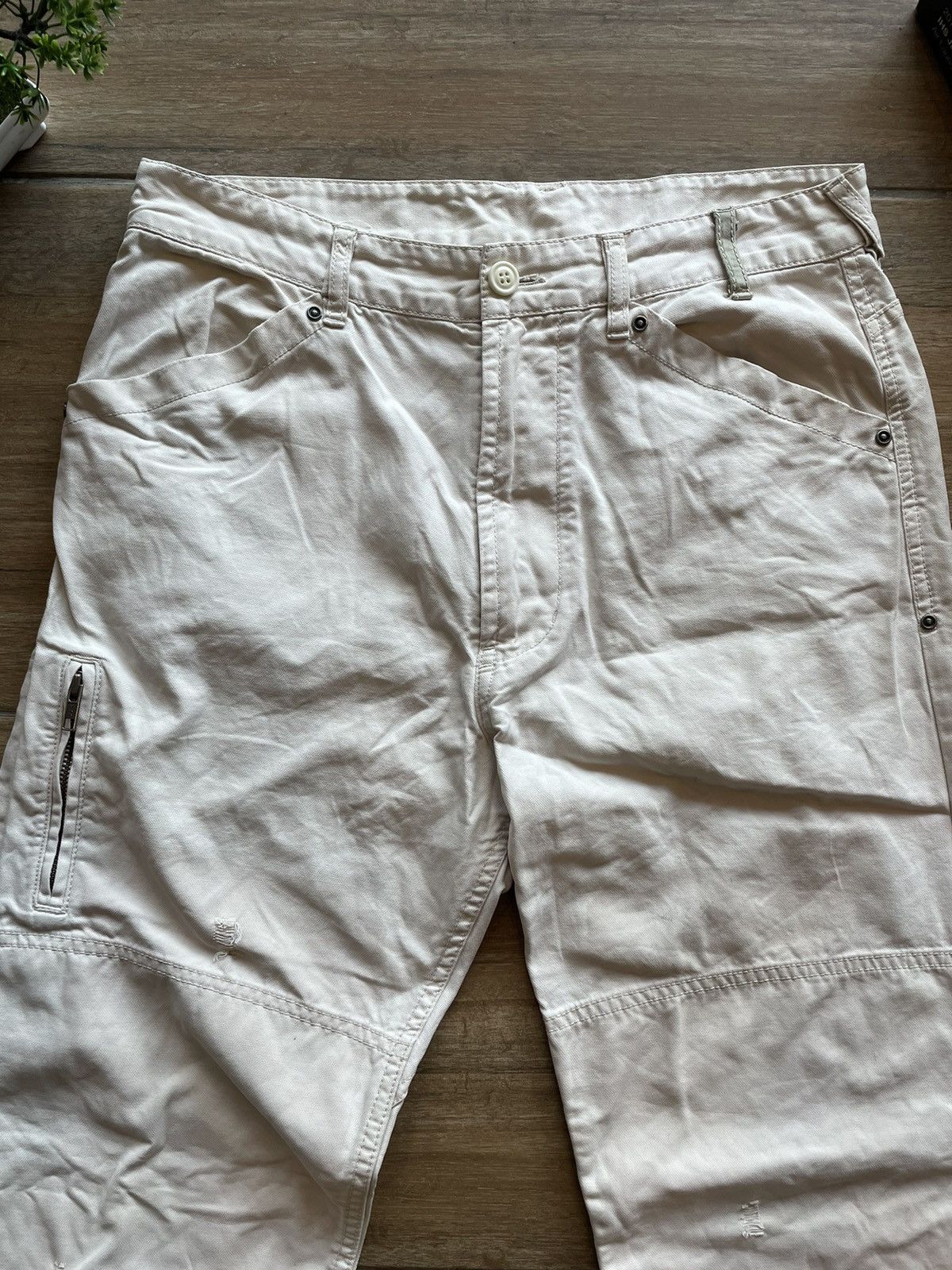 Diesel Diese OffWhite Reconstructed Pant Size US 31 - 10 Thumbnail