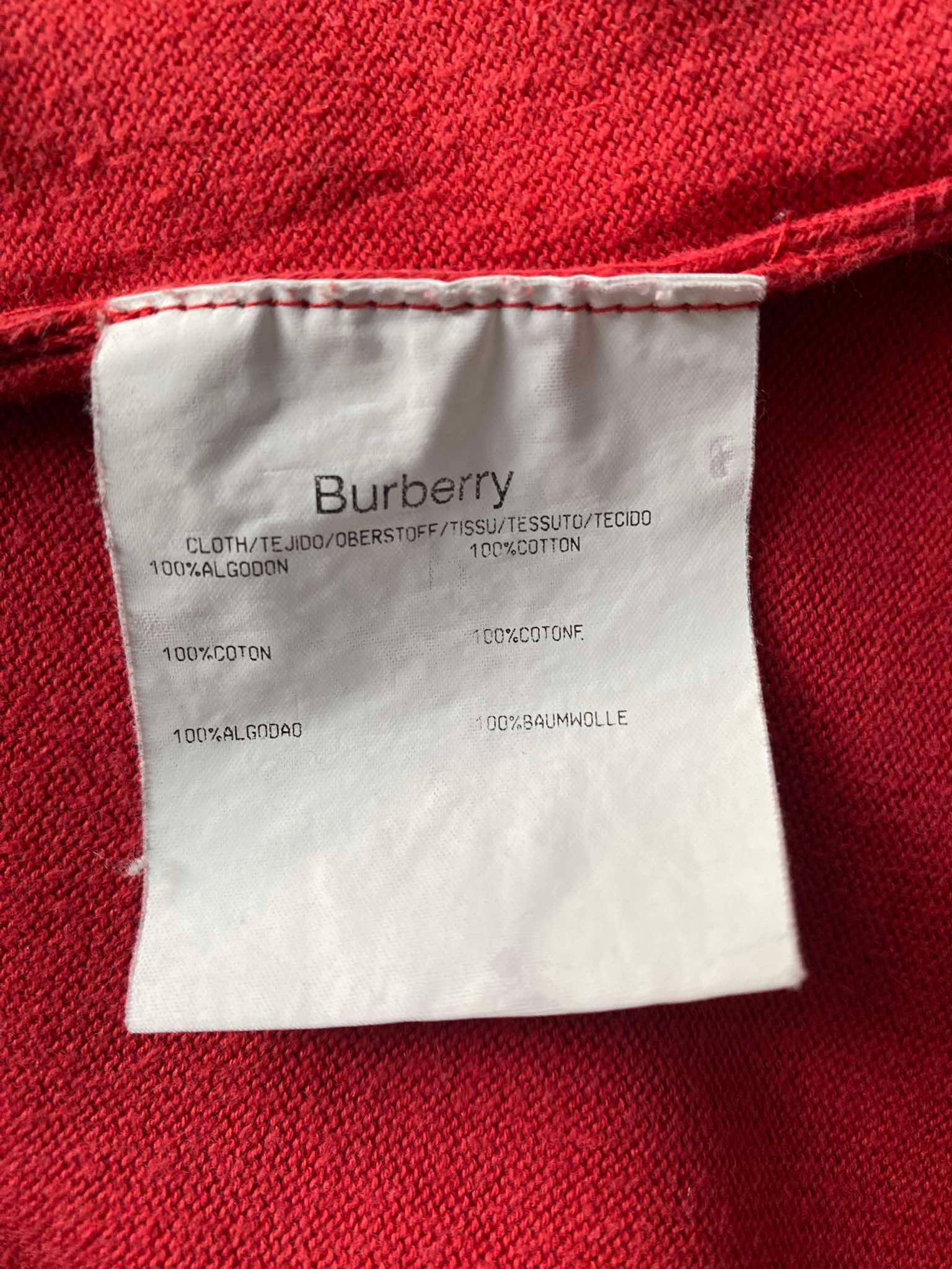 Burberry Vintage Burberry London Red Long Sleeve 1/4 Zip Sweater Logo Size US M / EU 48-50 / 2 - 7 Thumbnail