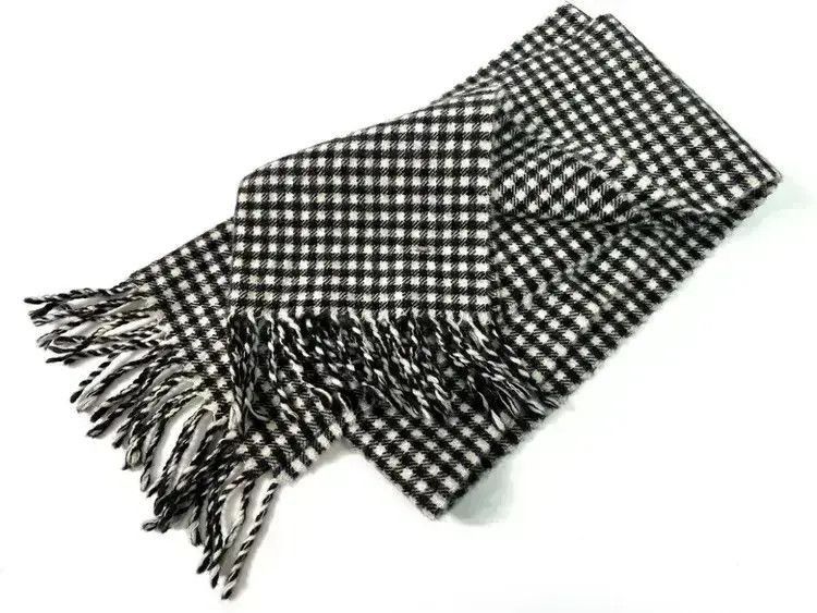 Saint Laurent Paris Saint Laurent Paris 14AW Check Board Scarf-2507 Size ONE SIZE - 3 Thumbnail