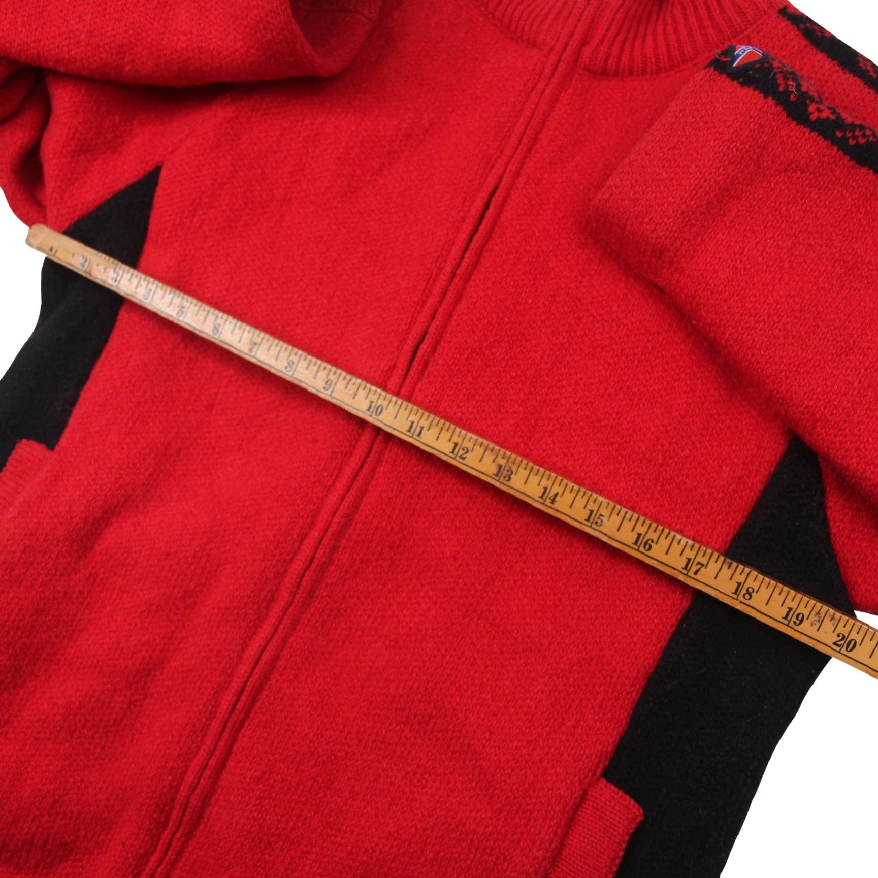 Vintage VINTAGE Norsk Wear Mens Small Nordic Wool Sweater Red S Full Zip Wool Sweater Mens Red 90s Size US S / EU 44-46 / 1 - 5 Thumbnail