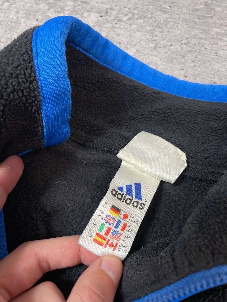 Adidas Vintage 90s Adidas Baggy Half Zip Fleece Jacket Y2K Size US XL / EU 56 / 4 - 7 Thumbnail