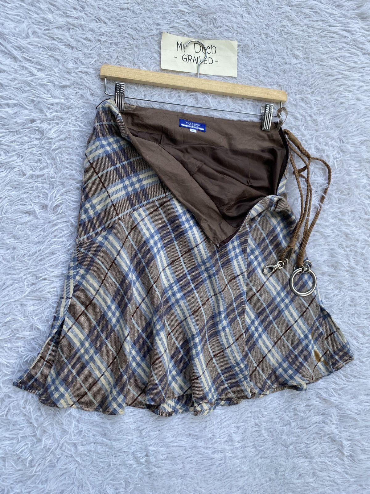 Burberry Rare Vintage Burberry Checkered Midi Skirt Size 26" / US 2 / IT 38 - 8 Thumbnail