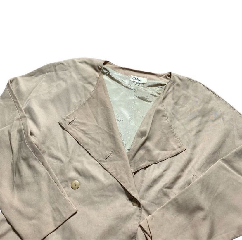 Chloe VTG 90s CHLOE BLAZER BEIGE DOUBLE BUTTON Size S / US 4 / IT 40 - 6 Thumbnail