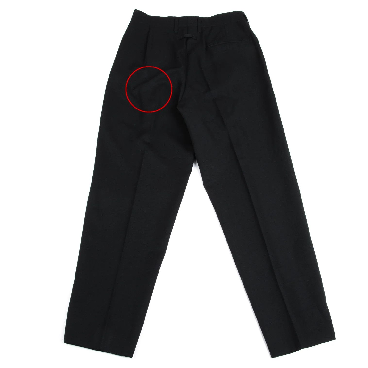Jean Paul Gaultier Wool Gabardine Tack Straight Pants in Black 48 Size US 32 / EU 48 - 8 Thumbnail