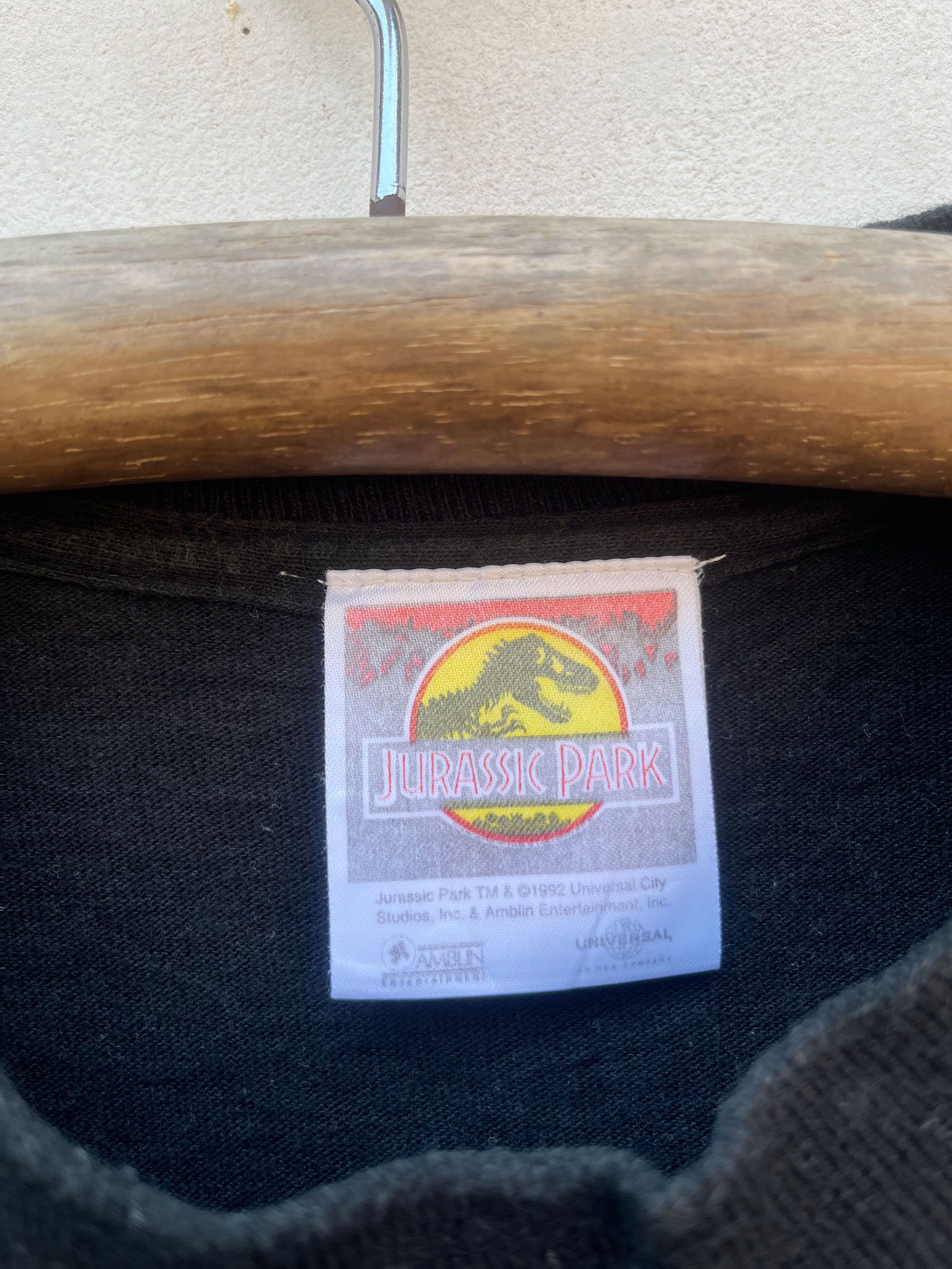 Sci-Fi Fantasy Vintage Jurassic Park Universal Studios 90s Movie Promo Size US M / EU 48-50 / 2 - 2 Thumbnail