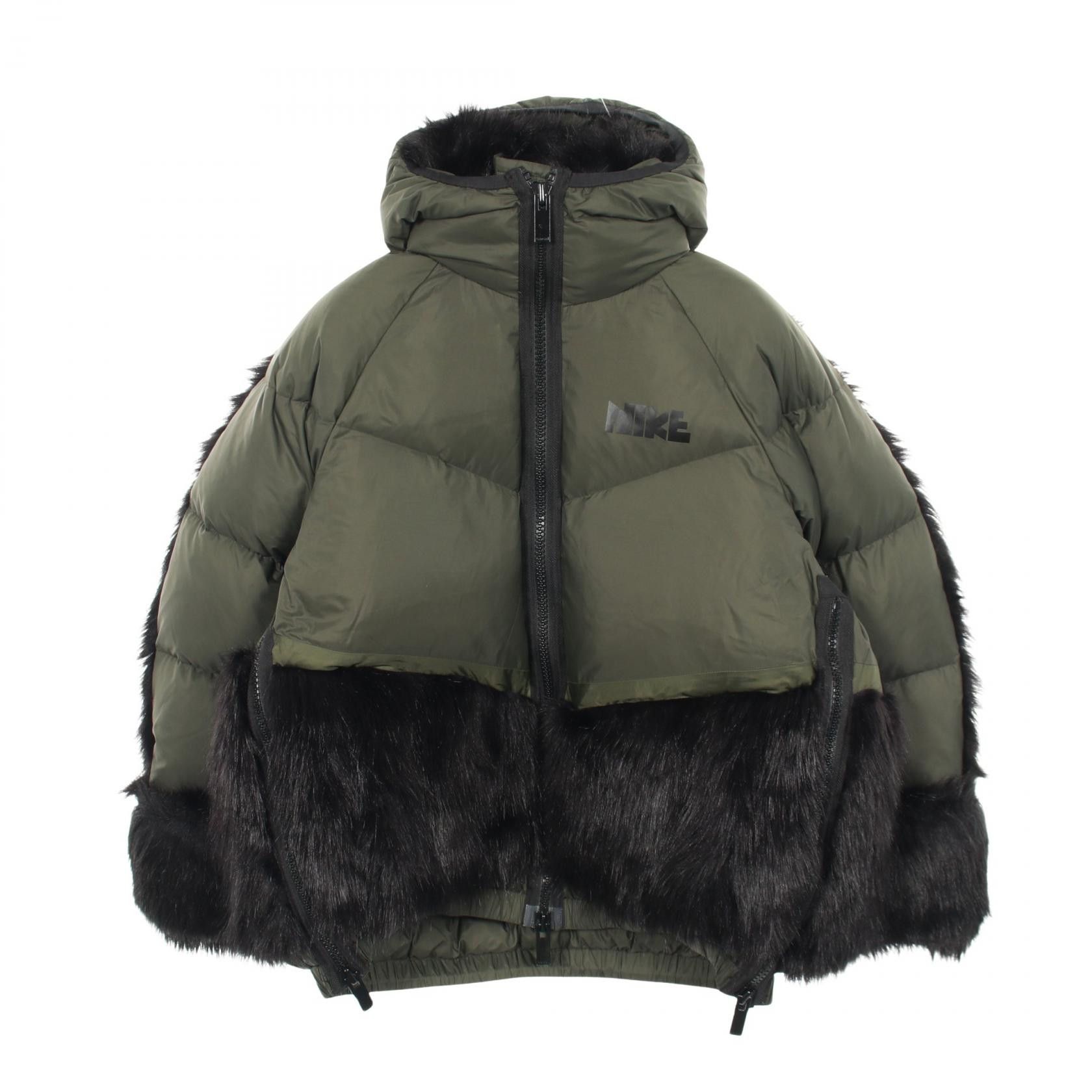 Other Other Nike NikeLab sacai Nylon Faux Fur Down Jacket Textile Outerwear DUTY FREE for USA Size ONE SIZE - 1 Thumbnail