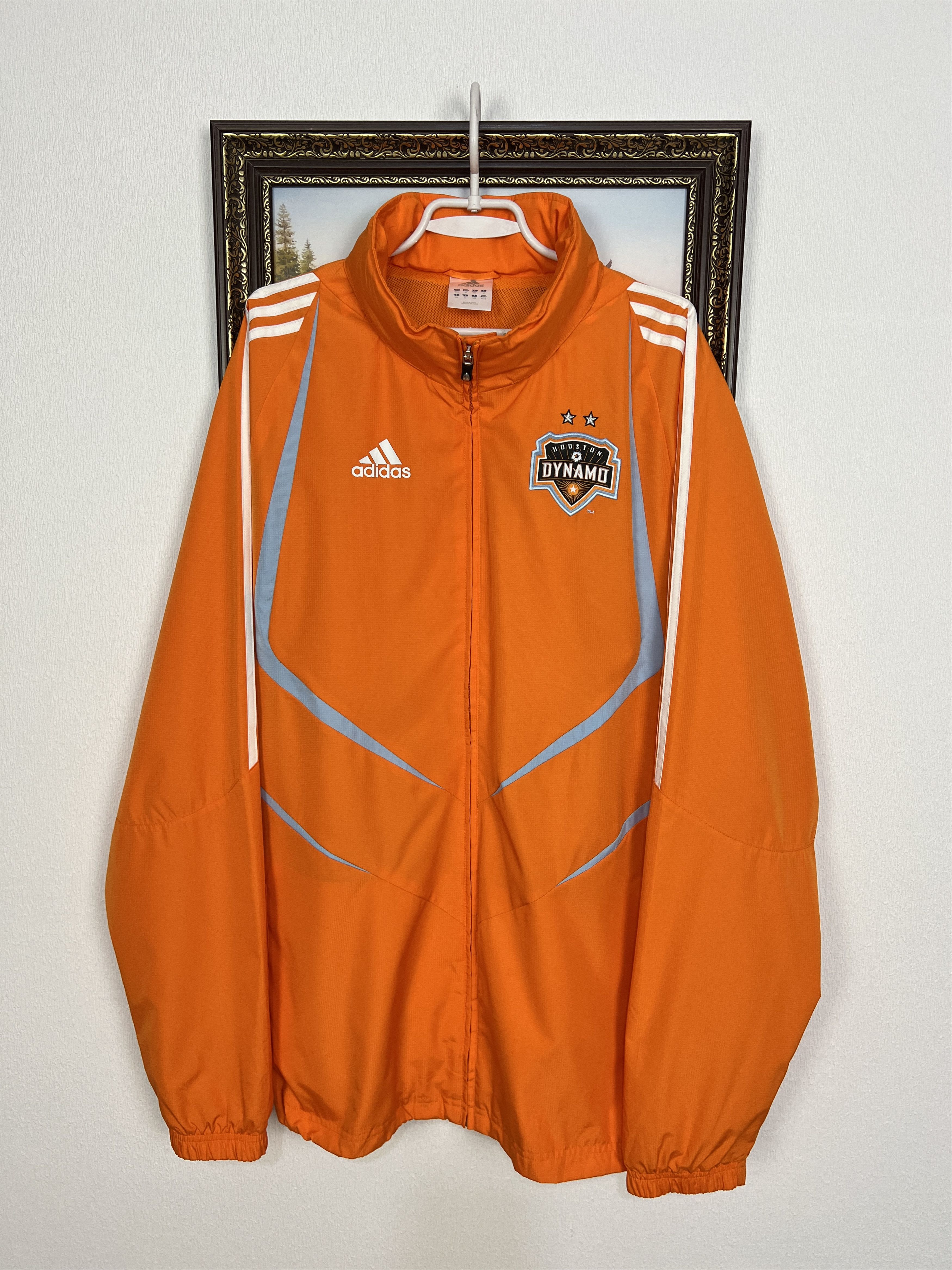 Adidas Vintage 1970s Adidas Orange Tracksuit Tract Top Jacket
