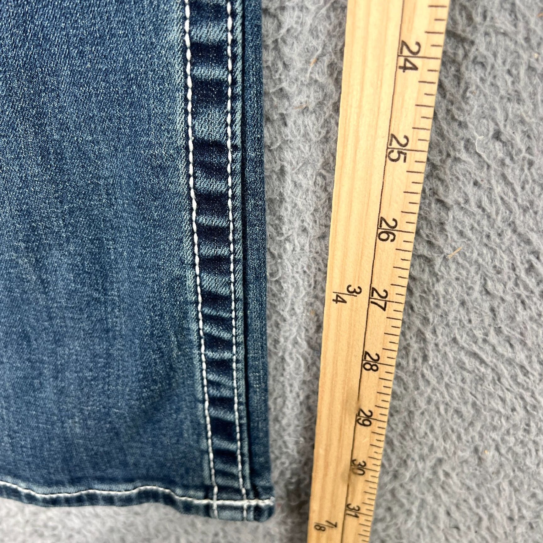 Vintage VIGOSS Slim Boot Jeans Women's Size 4 Blue Stretch Denim 5-Pocket Mid Rise Size 27" / US 4 / IT 40 - 3 Thumbnail