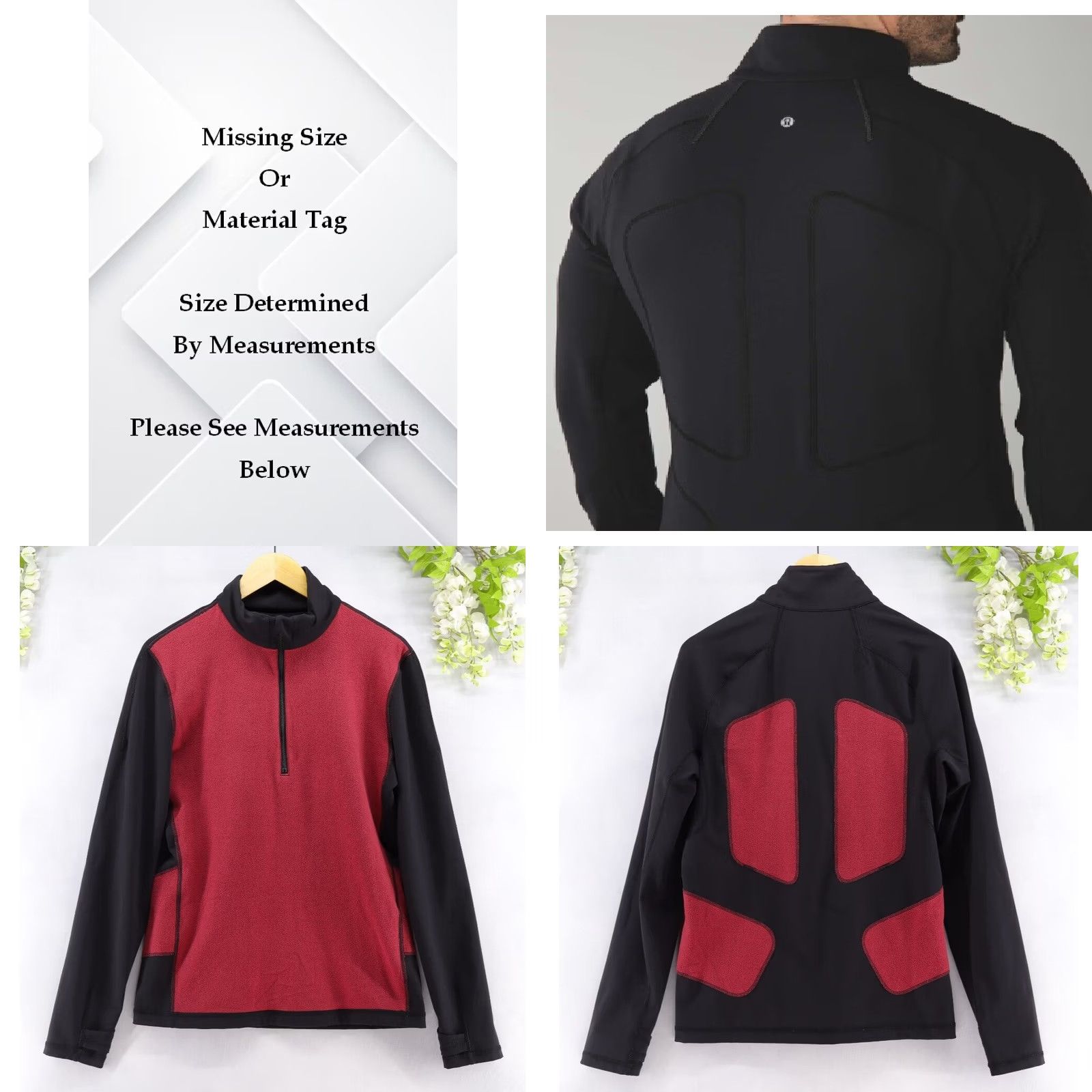 Lululemon Lululemon Men's Paneled Warmth 1/2 Zip Pullover Black M Reflective Details Mock Neck Zip Short Sleeve? Size US M / EU 48-50 / 2 - 8 Thumbnail