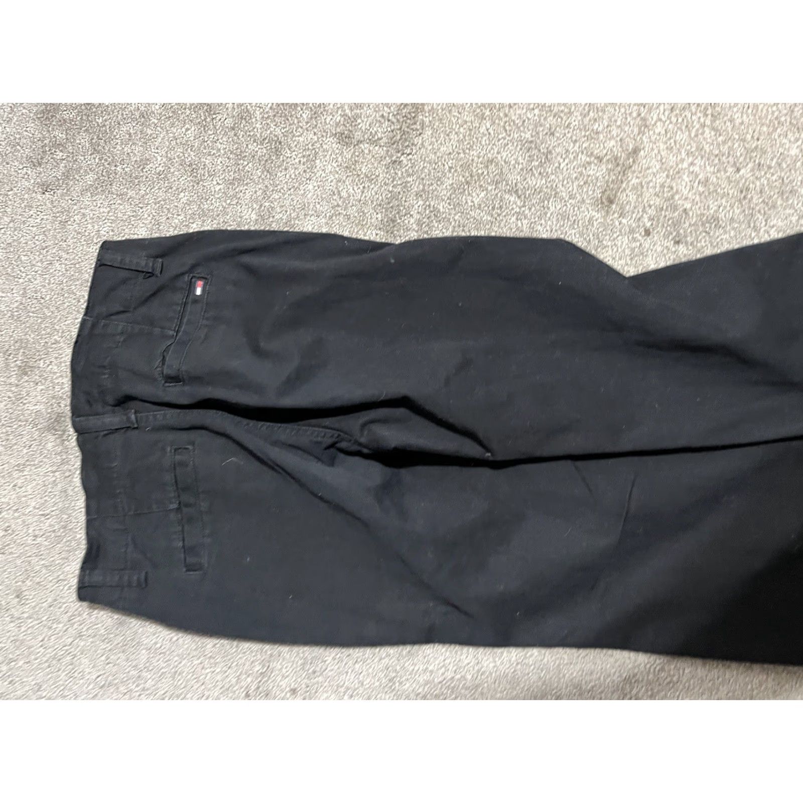 Vintage Tommy Jeans Women's Jeans Size 1 Stretch 31 Inseam Black Straight Leg Juniors 31in(Inseam) (Adult Women) Size 25" / US 0 / IT 36 - 4 Thumbnail