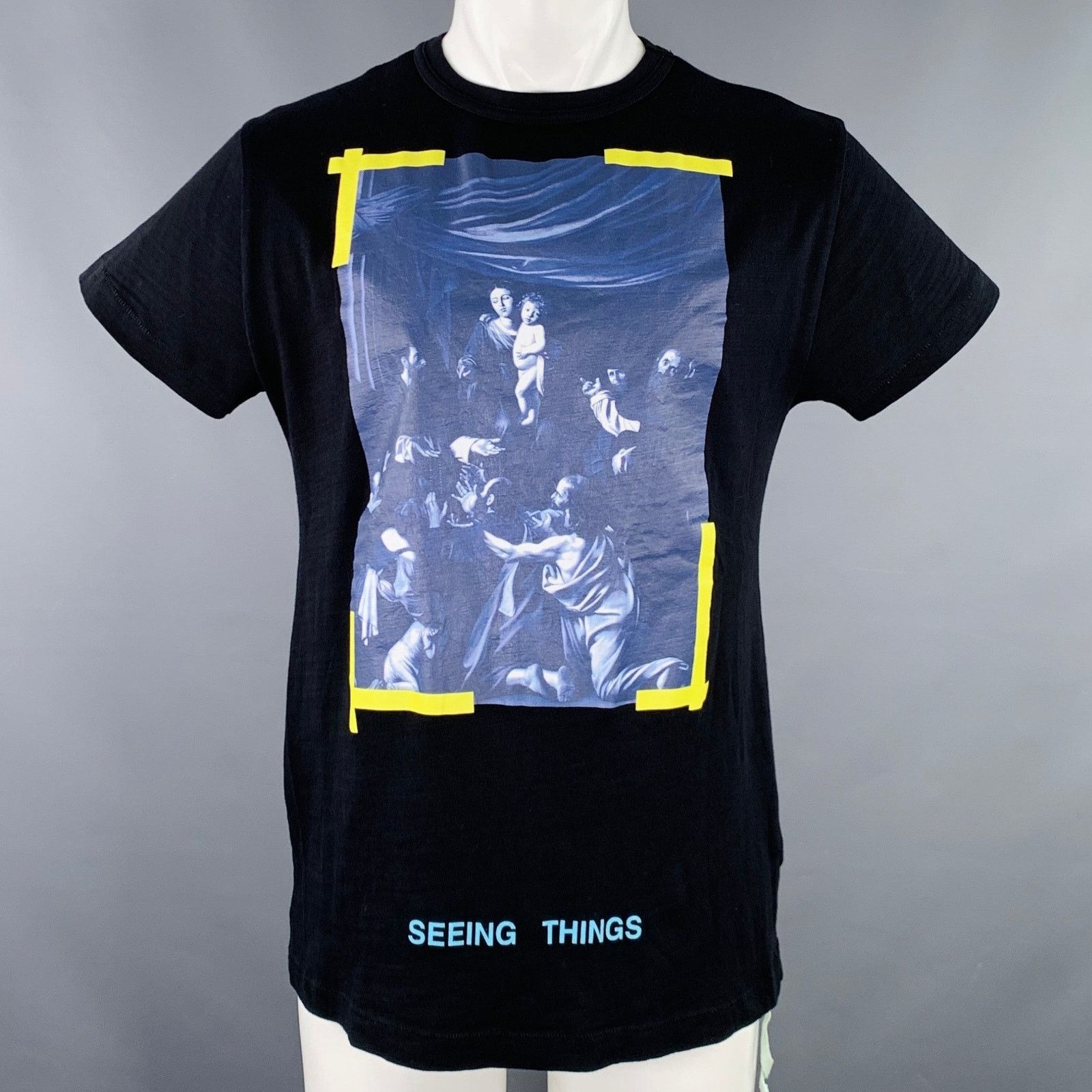 Off-White Black Multi Color Graphic Cotton Short Sleeve T-shirt Size US XXS / EU 40 - 1 Thumbnail