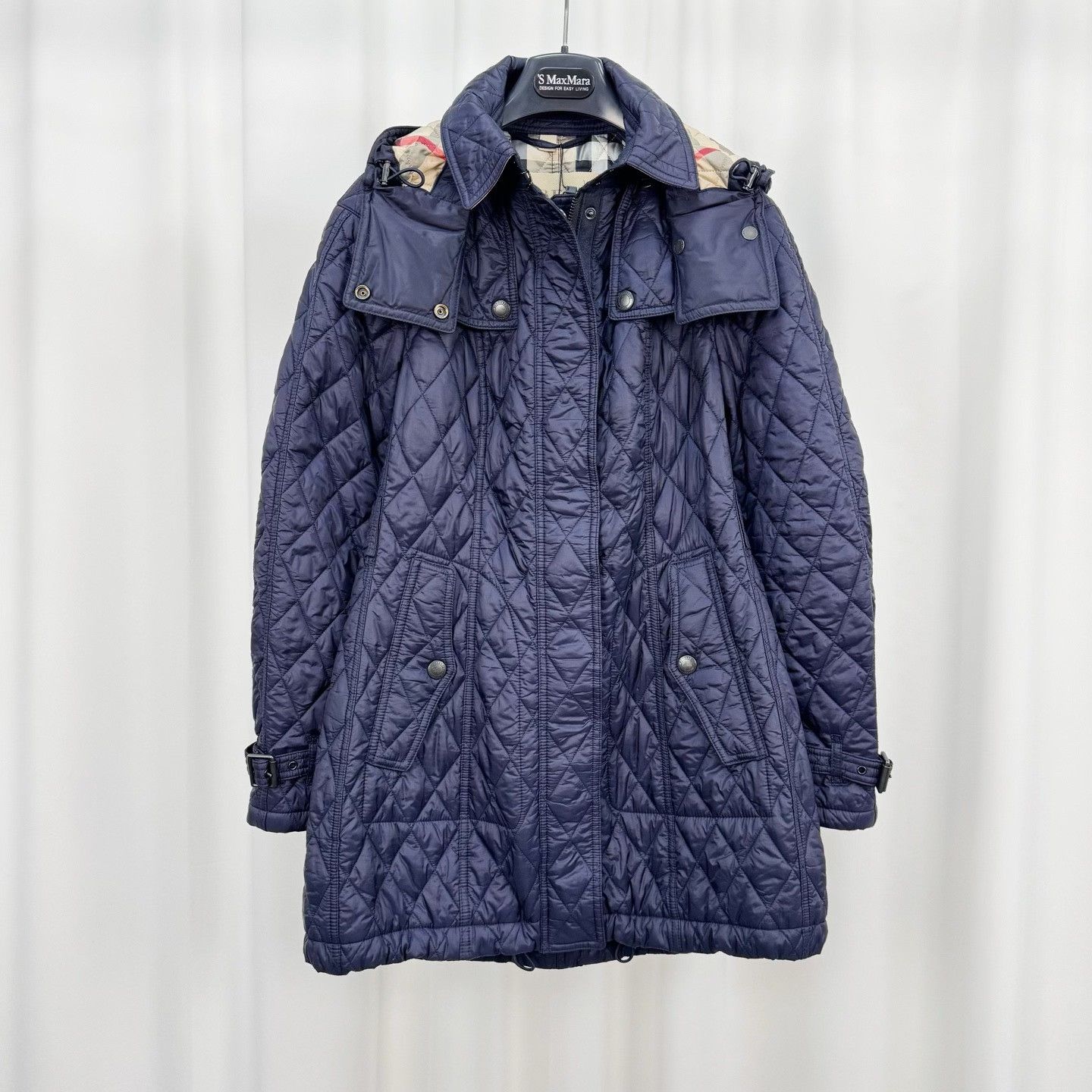 Burberry Burberry Check Quilted Cotton Coat Size S / US 4 / IT 40 - 1 Thumbnail