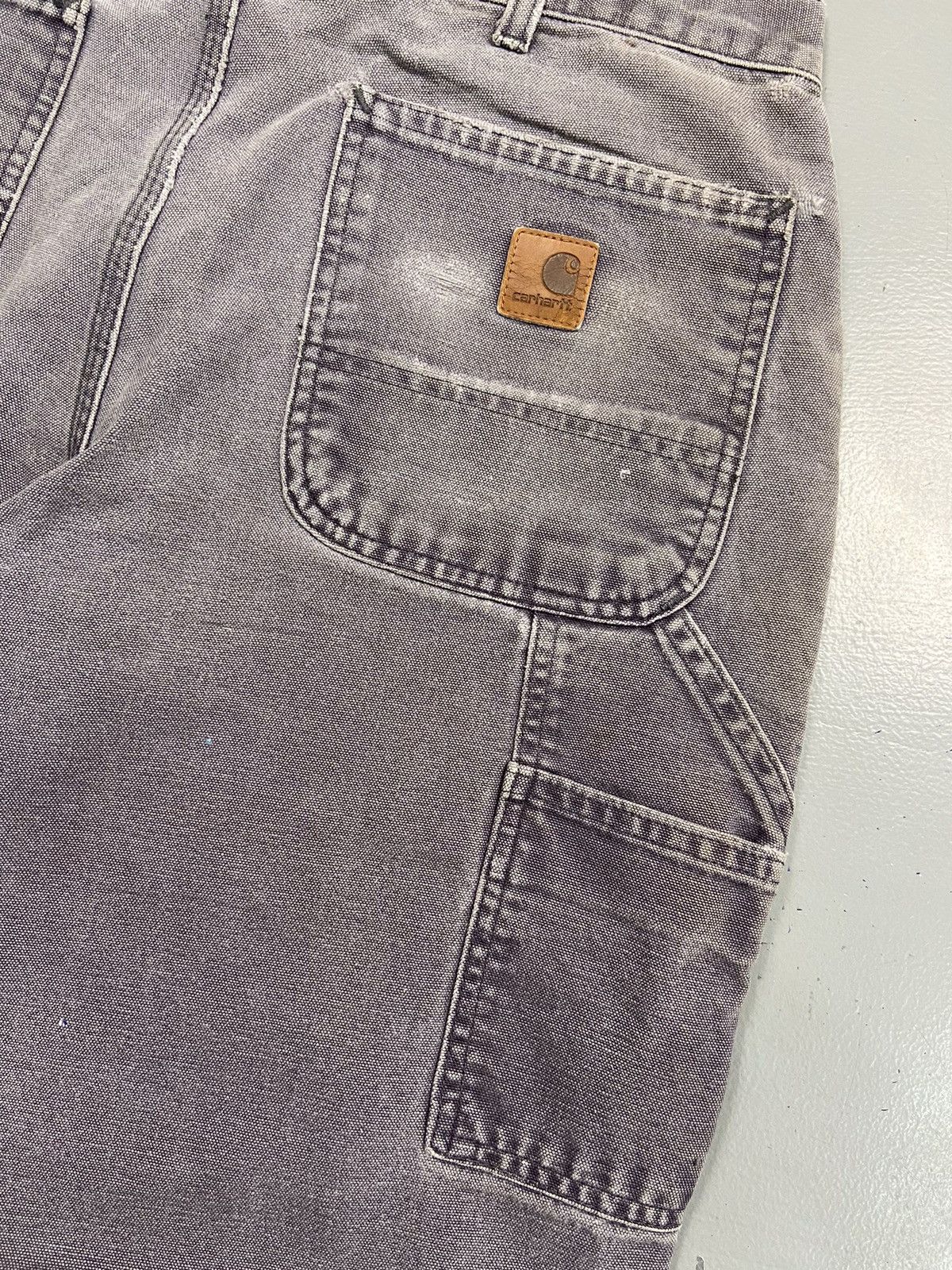 Carhartt × Vintage Vintage Carhartt faded carpenter denim Size US 34 / EU 50 - 13 Thumbnail