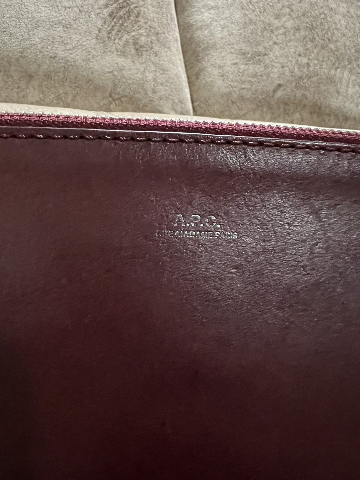 A.P.C. APC Portugal Thick Leather Minimal Utility Clutch Bag Size ONE SIZE - 5 Thumbnail