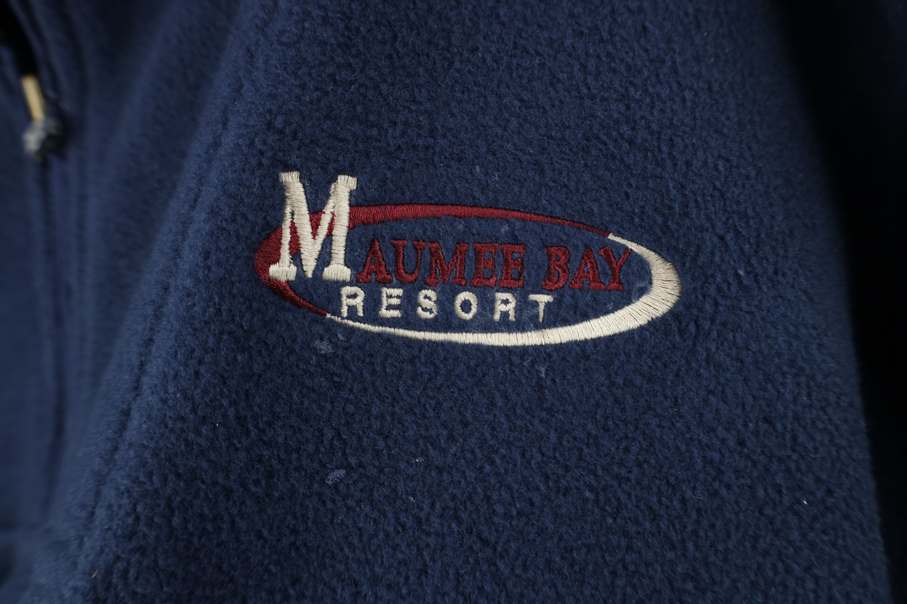 Vintage Vintage 90s Bay Resort Half Zip Fleece Sweater Navy Blue Size US M / EU 48-50 / 2 - 4 Thumbnail