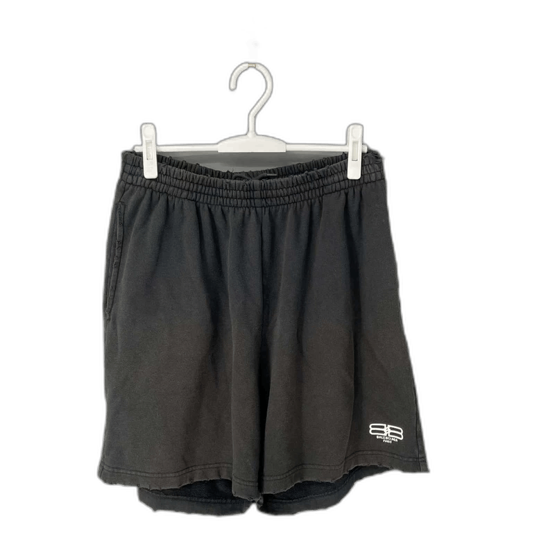 Balenciaga black casual shorts with BB logo Size US 28 / EU 44 - 1 Thumbnail