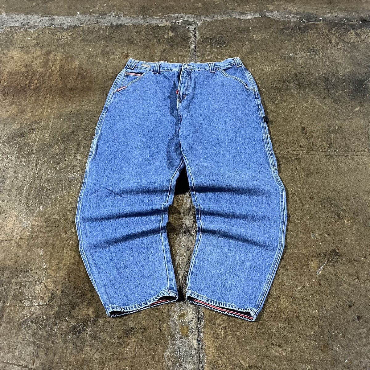 Ecko Unltd. × JNCO × Vintage Crazy Vintage Y2K Ecko UNLTD Carpenter Jeans Baggy Skater Size US 36 / EU 52 - 2 Thumbnail