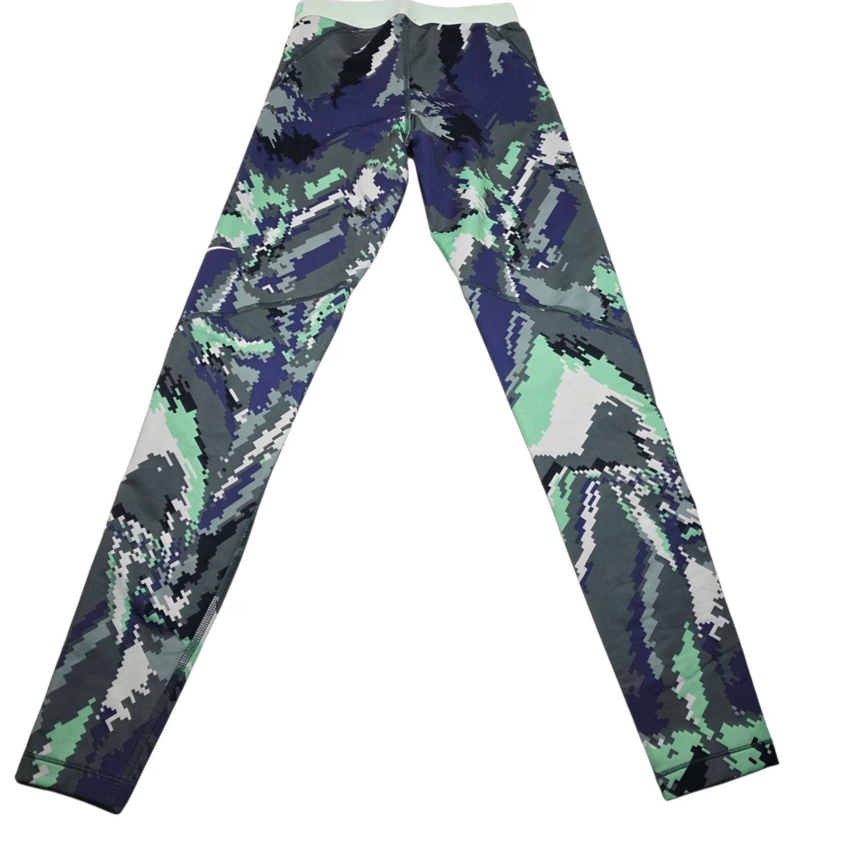Nike Nike Pro Hyperwarm Leggings 811092-508 Digital Print Training Women XS Geometric Pattern Activewear Compression Pull On Skinny Multi-Color1 Size 26" / US 2 / IT 38 - 3 Thumbnail