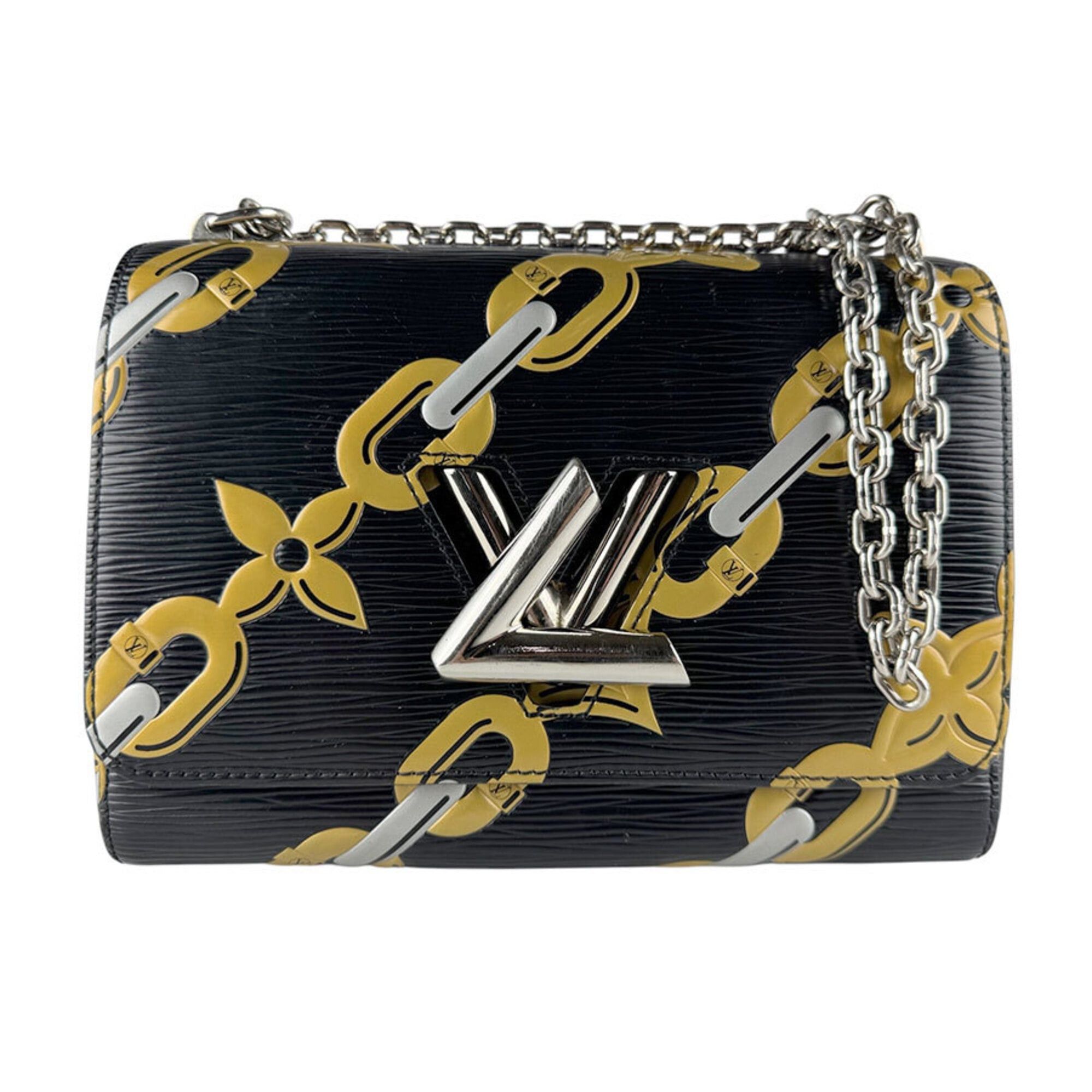 Louis Vuitton Louis Vuitton Shoulder Bag Epi Twist MM Leather Black Gold Silver Women's M42454 z9698 Size ONE SIZE - 1 Thumbnail