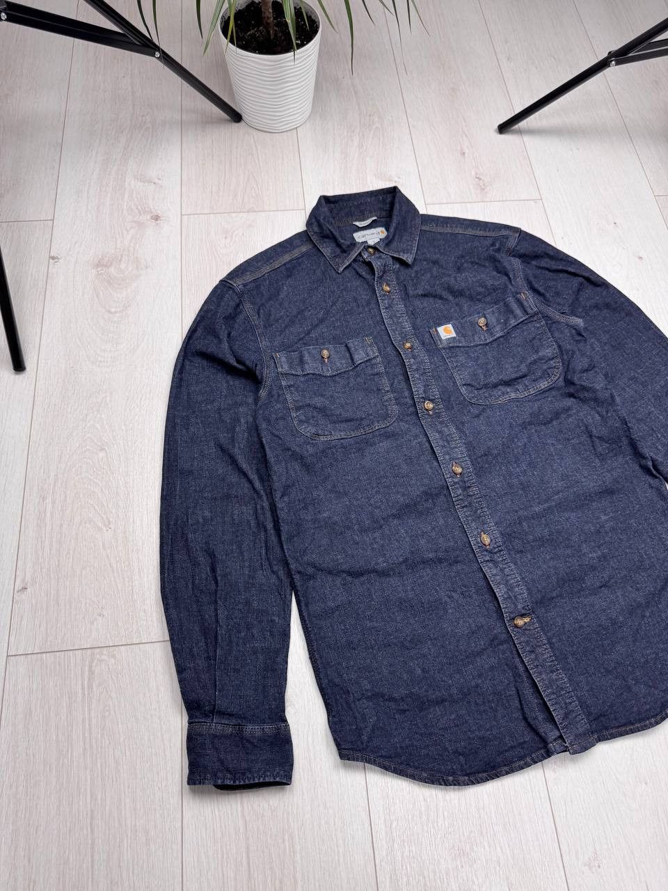 Carhartt Vintage Carhartt Denim Work Shirt size S Size US S / EU 44-46 / 1 - 2 Thumbnail