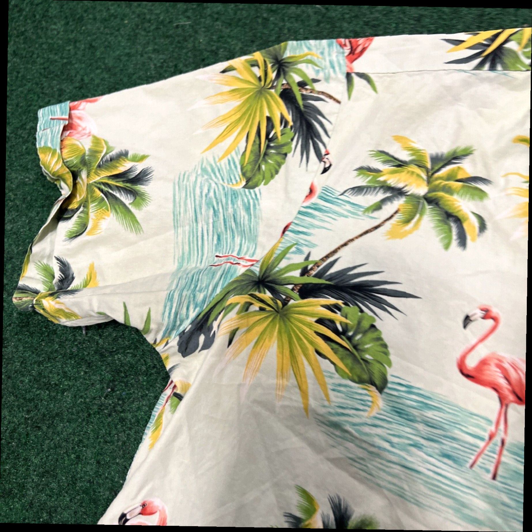 Vintage Pacific Legend Mens Hawaiian Shirt Small Flamingo Made Hawaii Floral Cotton Camp Size US S / EU 44-46 / 1 - 5 Thumbnail
