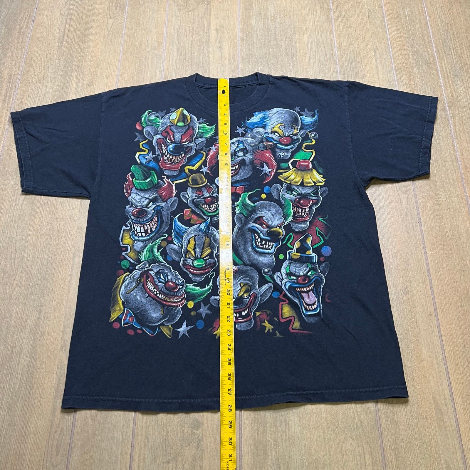 Liquid Blue Y2K Liquid Blue Clown Pattern AOP T-Shirt Sz L/XL Black 2011 Size US L / EU 52-54 / 3 - 6 Thumbnail