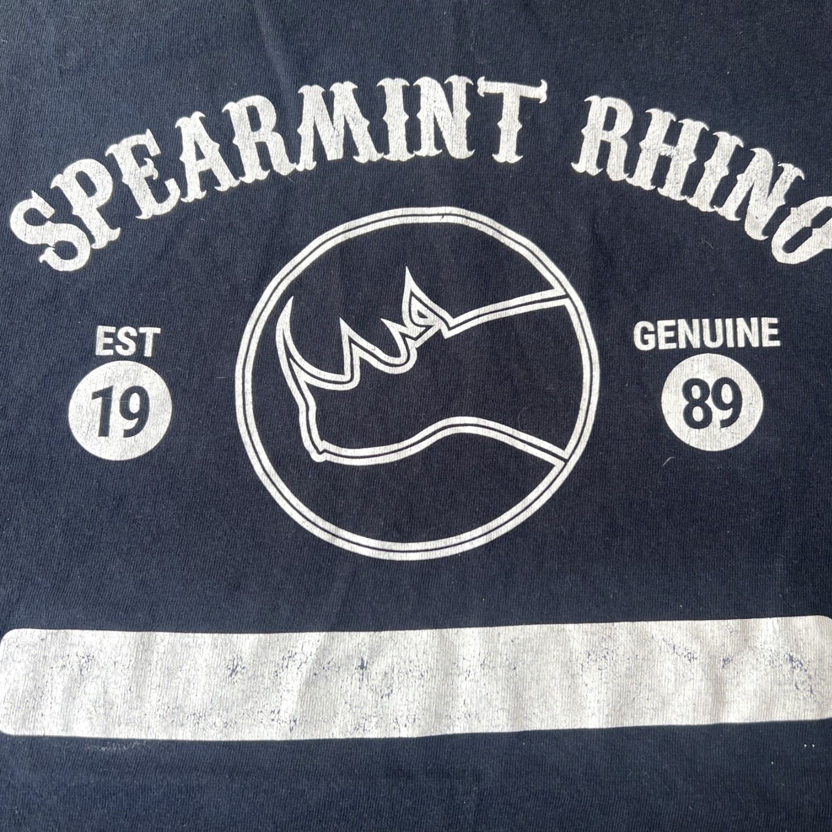 Gildan VINTAGE Gildan Black Shirt Adult Large Spearmint Rhino EST. 1989 Logo Strippers Theme Size US L / EU 52-54 / 3 - 2 Thumbnail