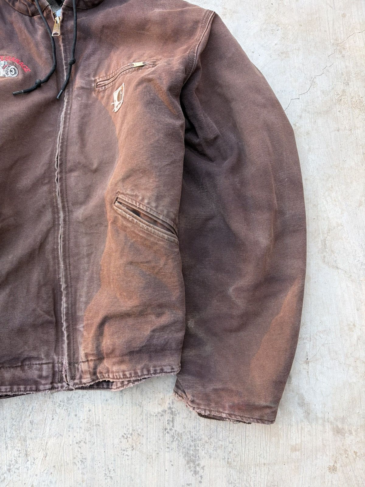 Carhartt Vintage Sunfaded Carhartt Active Jacket J141 DKB Size US L / EU 52-54 / 3 - 6 Thumbnail