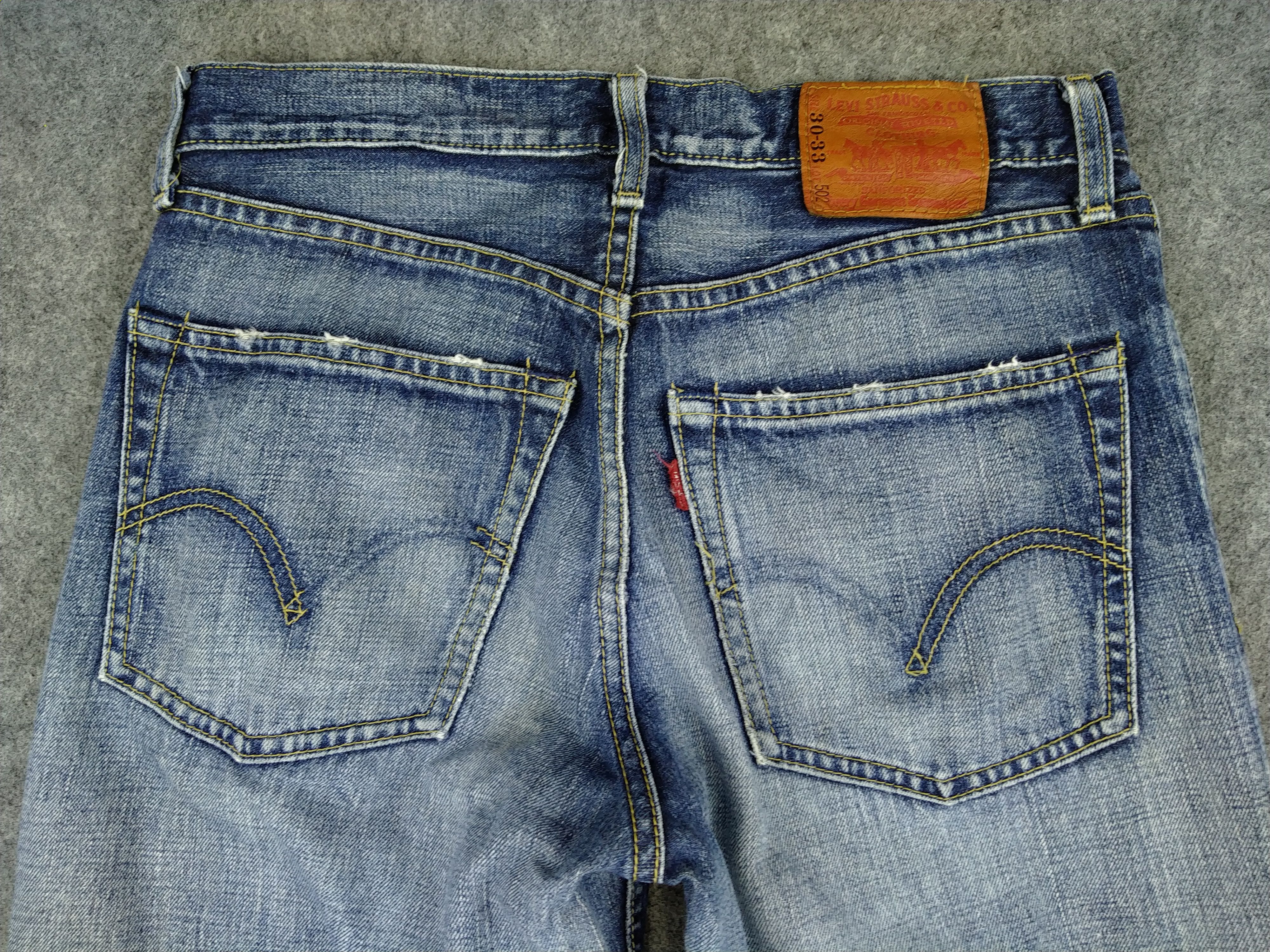 Levi's Faded Blue Vintage Levi's 502 Jeans 29x32.5 Denim -JN1070 Size US 29 - 4 Thumbnail