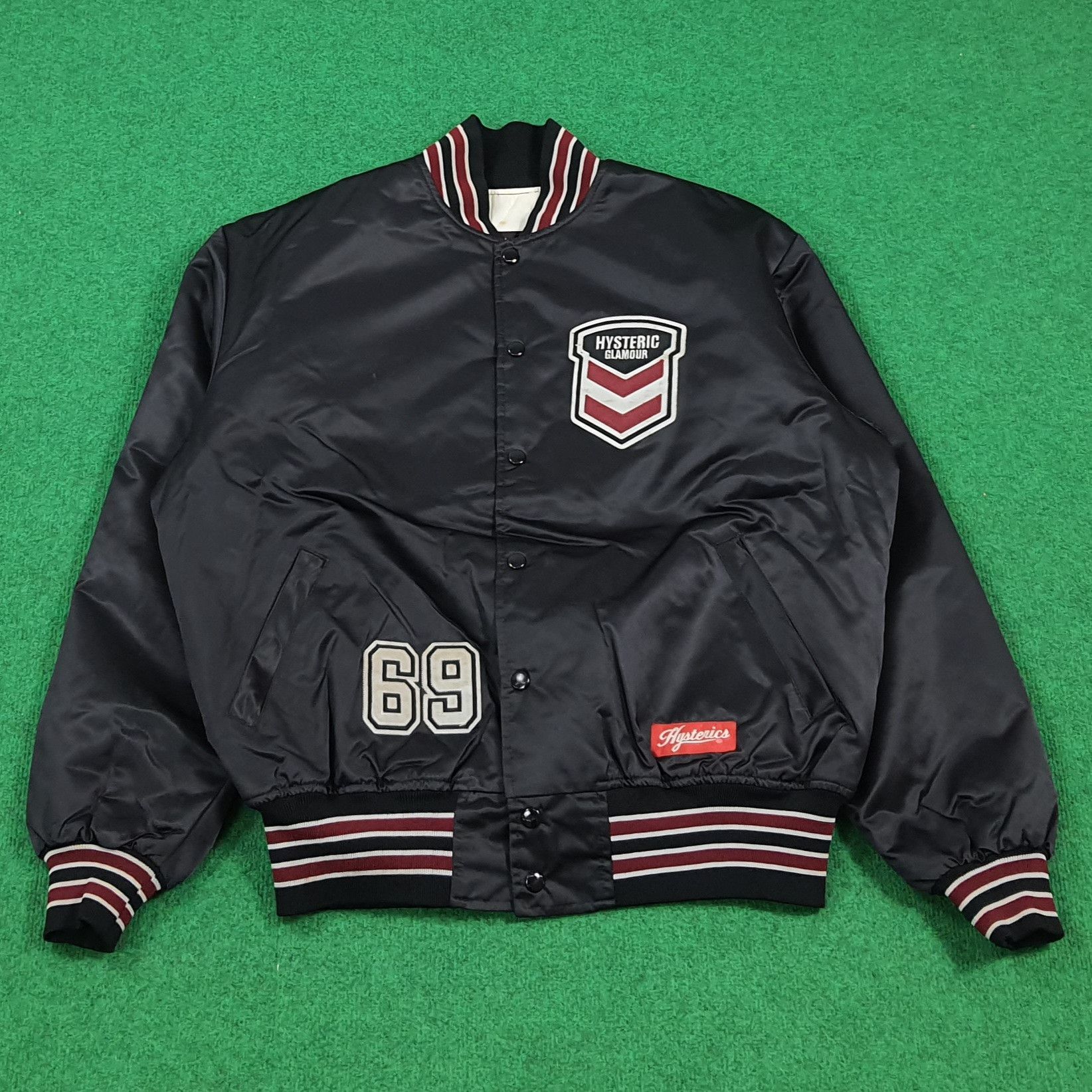 Hysteric Glamour Vintage Hysteric Glamour Hysteric Heavy Satin Bomber C303N3 Size US L / EU 52-54 / 3 - 3 Thumbnail