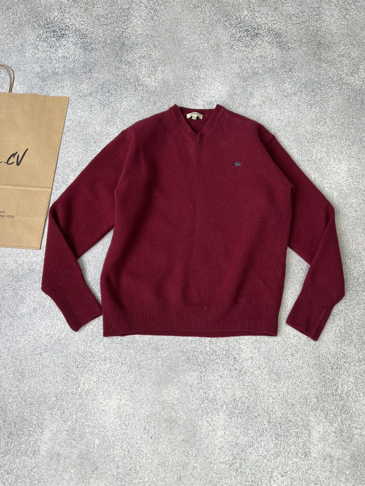 Burberry × Vintage Vintage Burberry cashmere wool sweatshirt Size US M / EU 48-50 / 2 - 1 Thumbnail