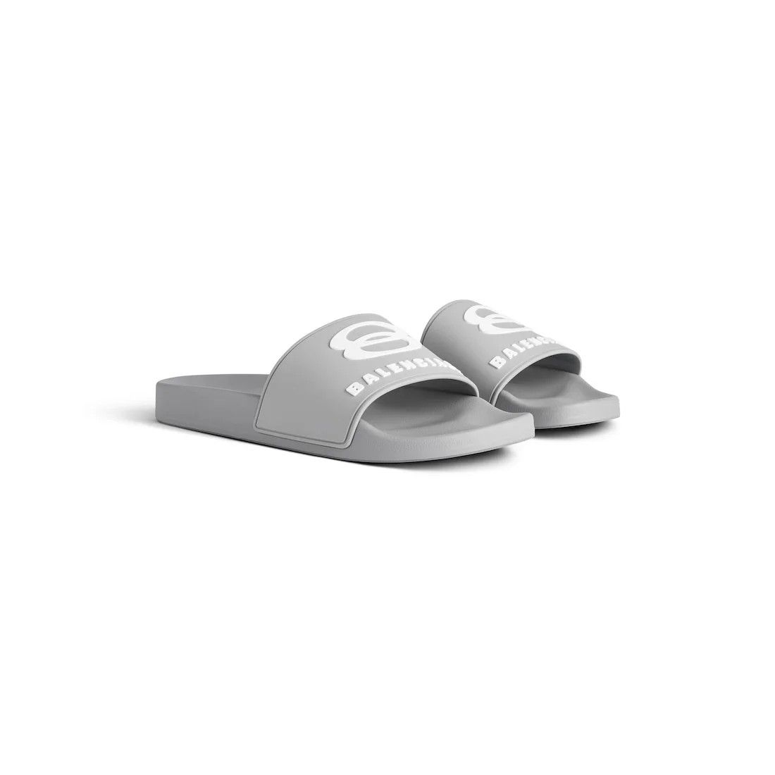 Balenciaga o1tr1nto0526 Pool Slide Sandals in Grey Size US 8 / EU 41 - 2 Thumbnail