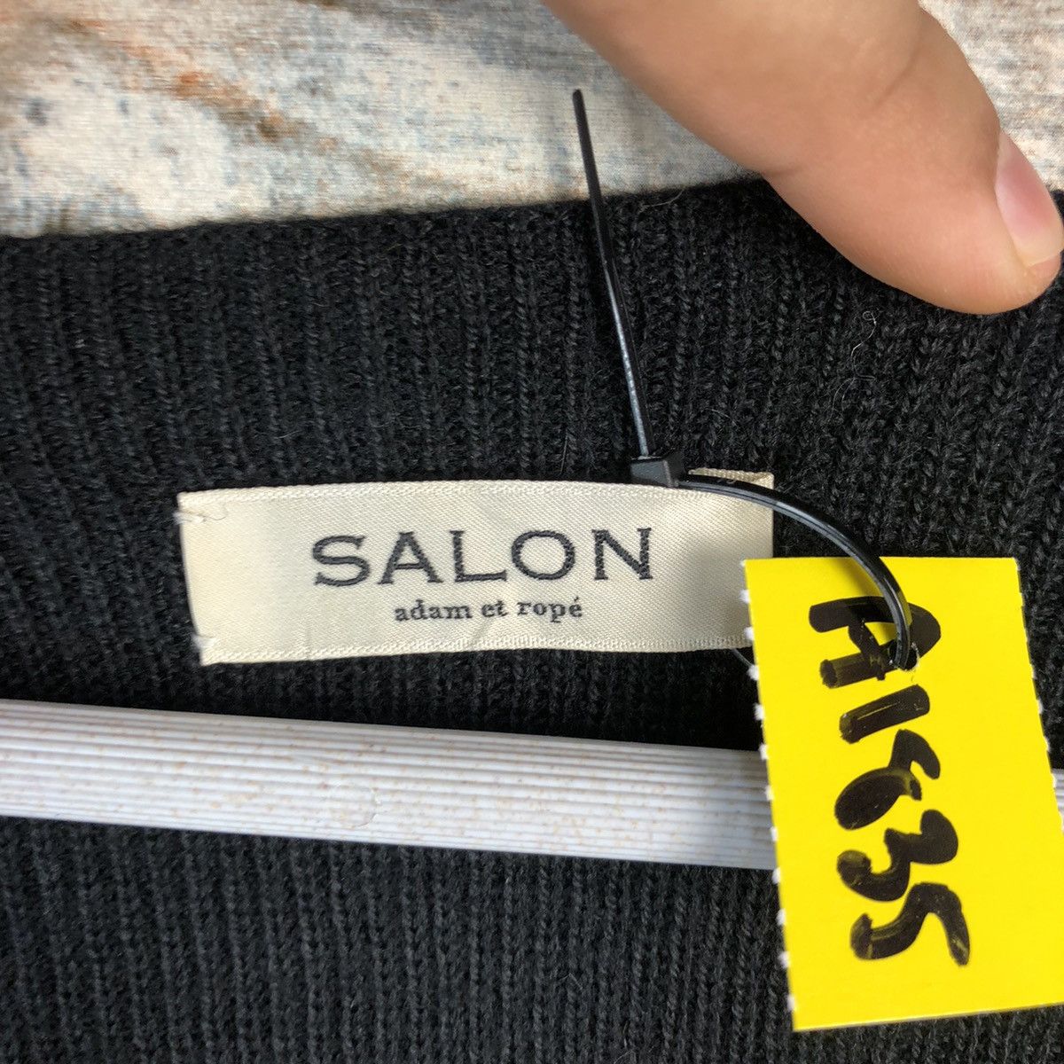 Homespun Knitwear × Japanese Brand Salon Black vintage japan Knitwear #A1835 Size M / US 6-8 / IT 42-44 - 9 Thumbnail