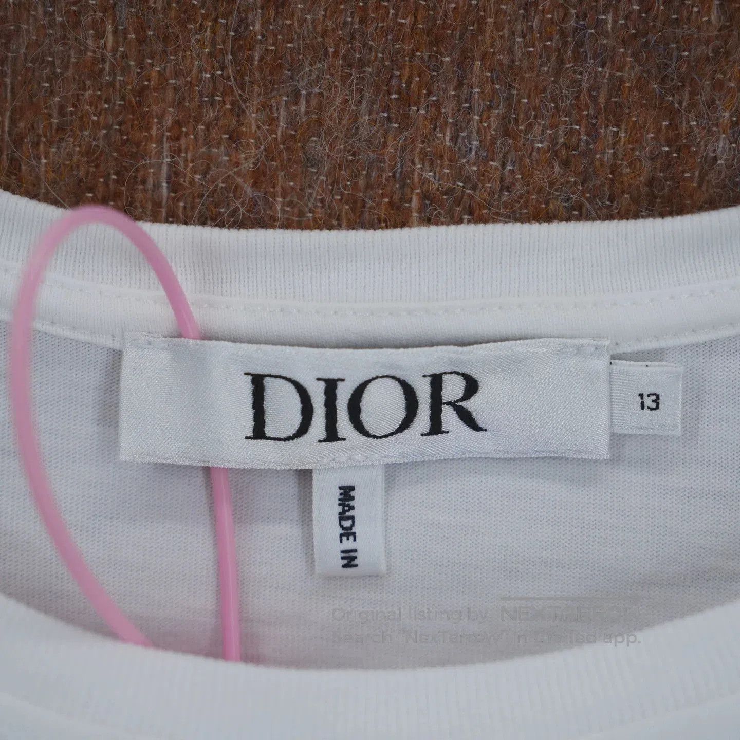 Dior Dior Ivory Cotton Short Sleeve Top. Size M / US 6-8 / IT 42-44 - 3 Thumbnail