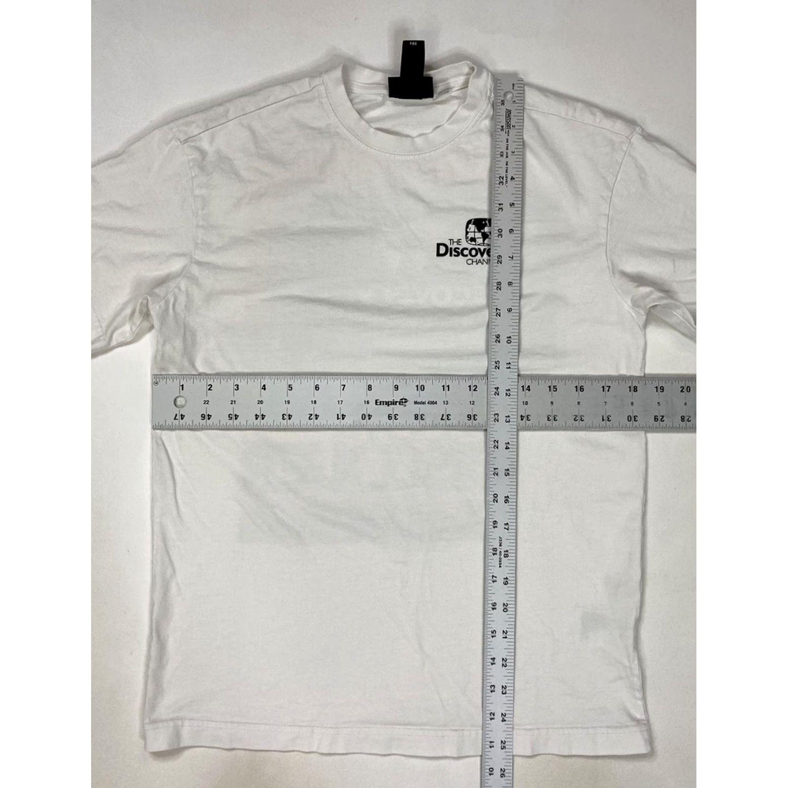 H&M VINTAGE H&M The Discovery Channel Graphic T-shirt Women XS White Short Sleeve Size XS / US 0-2 / IT 36-38 - 6 Thumbnail