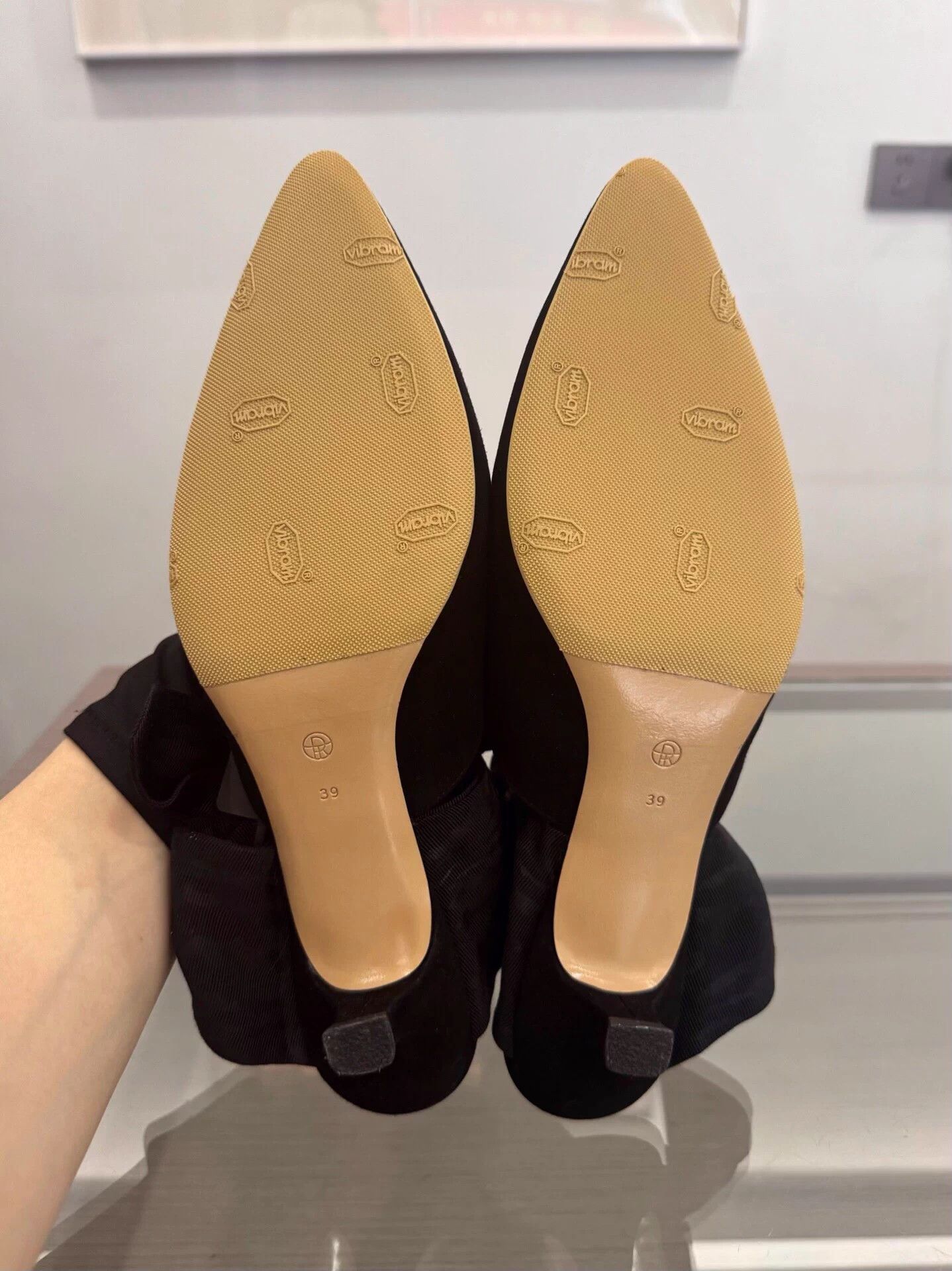The Row The Row women's black bow 5cm heeled slippers 39EU Size US 8 / IT 38 - 5 Thumbnail