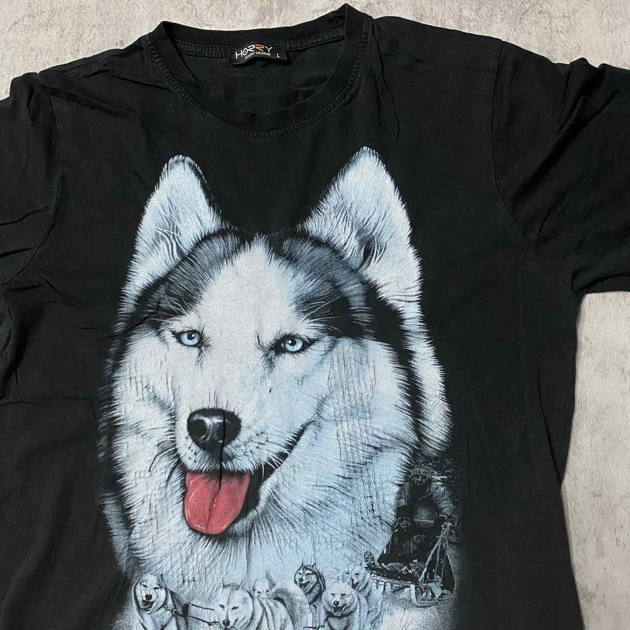 Other Black graphic husky tshirt #wildlife Size US L / EU 52-54 / 3 - 2 Thumbnail