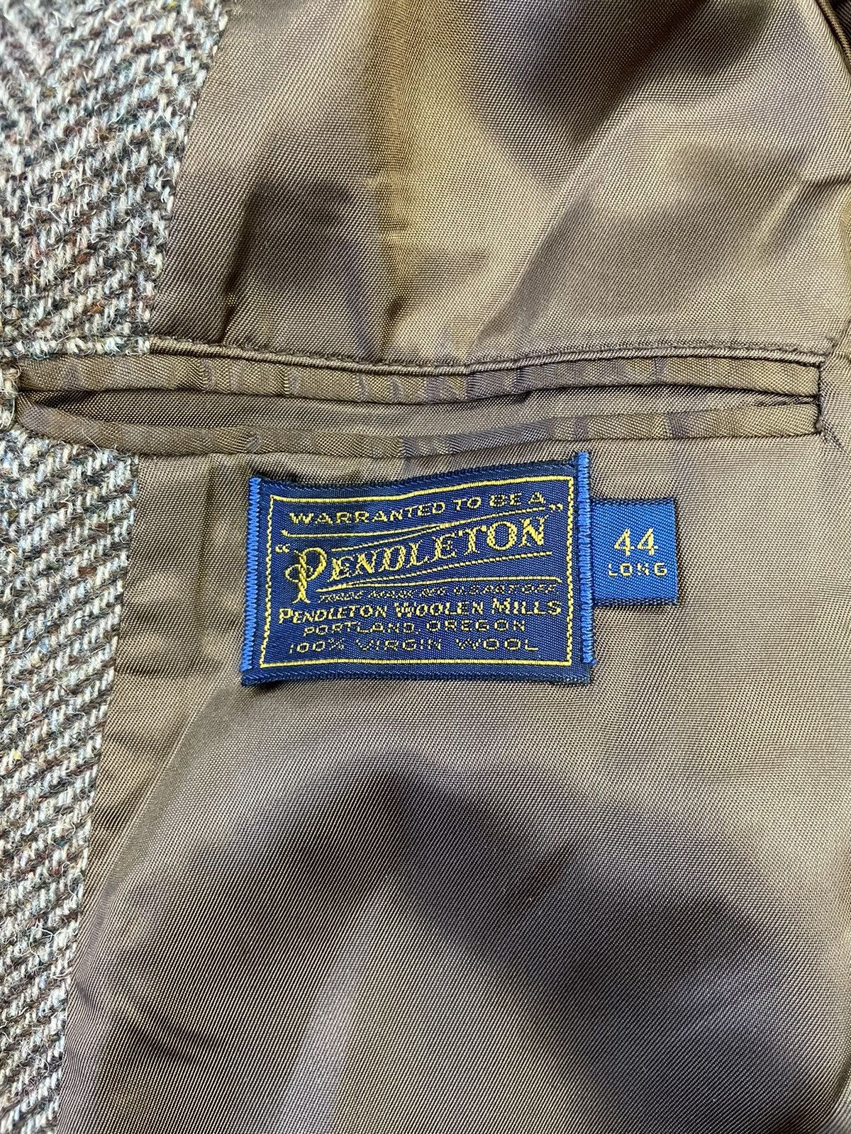 Pendleton × Vintage Vintage Herringbone Tweed Jacket Size 44L - 8 Thumbnail