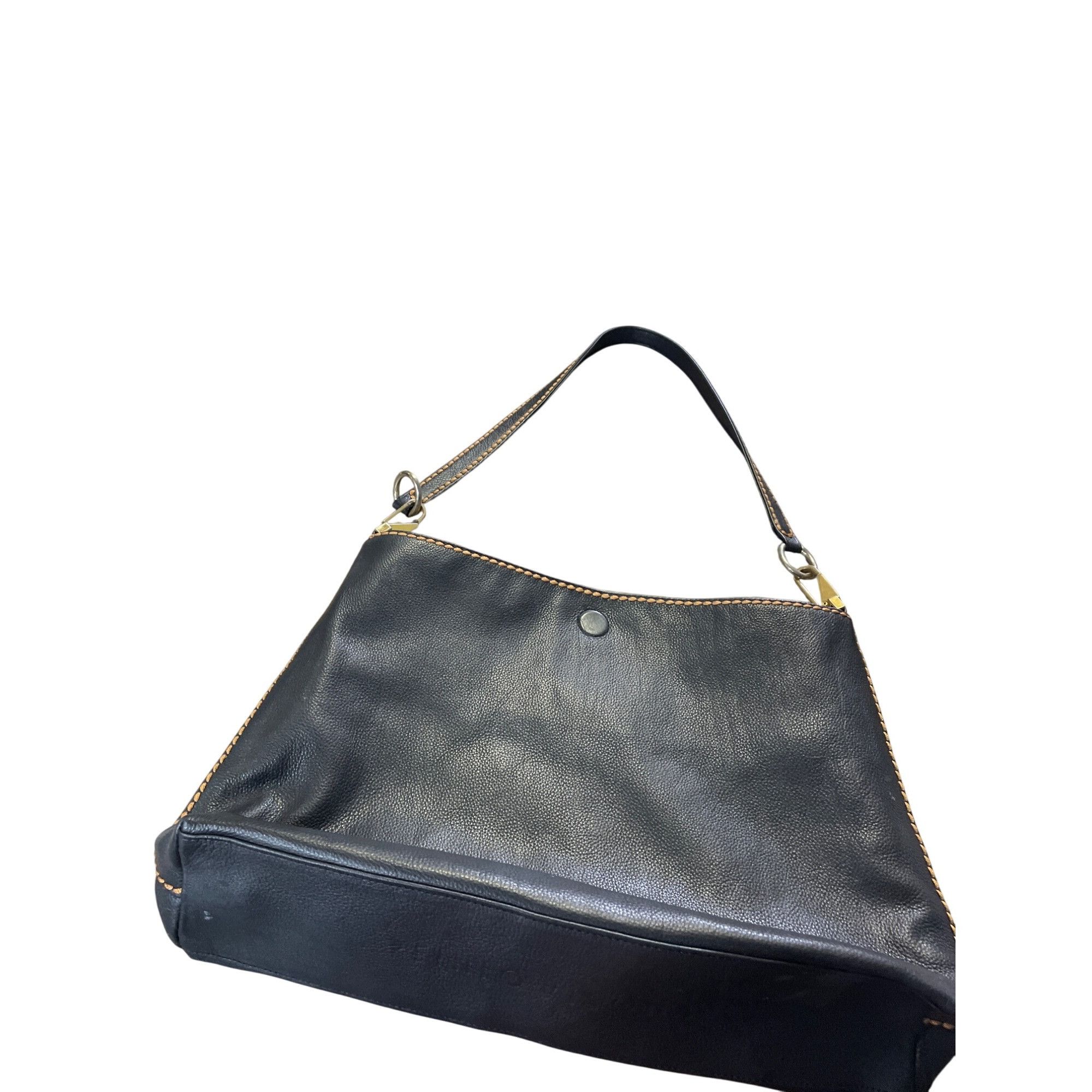 Designer Plinio Visona Womens Brown Reversible Leather Shoulder Handb Size ONE SIZE - 1 Thumbnail