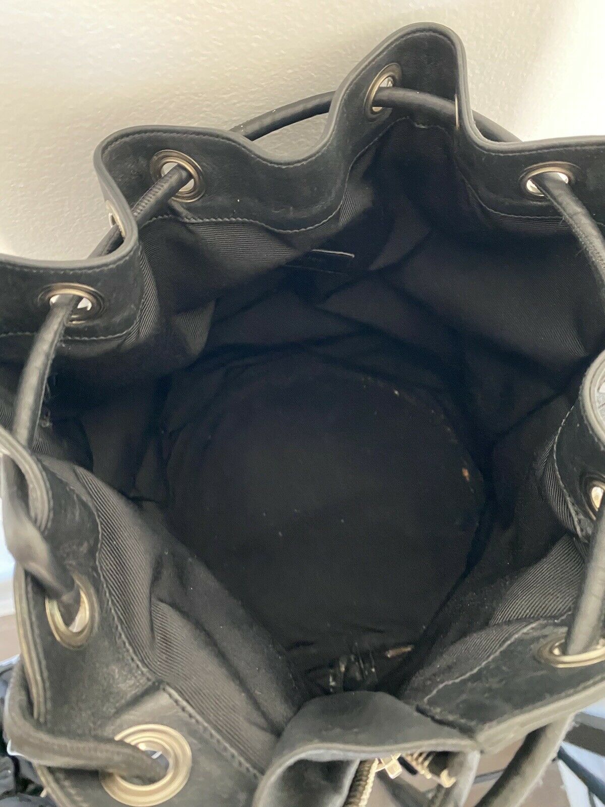 Saint Laurent Paris Saint Laurent Paris Leather Rider Shoulder Bucket Bag Purse Size ONE SIZE - 9 Thumbnail