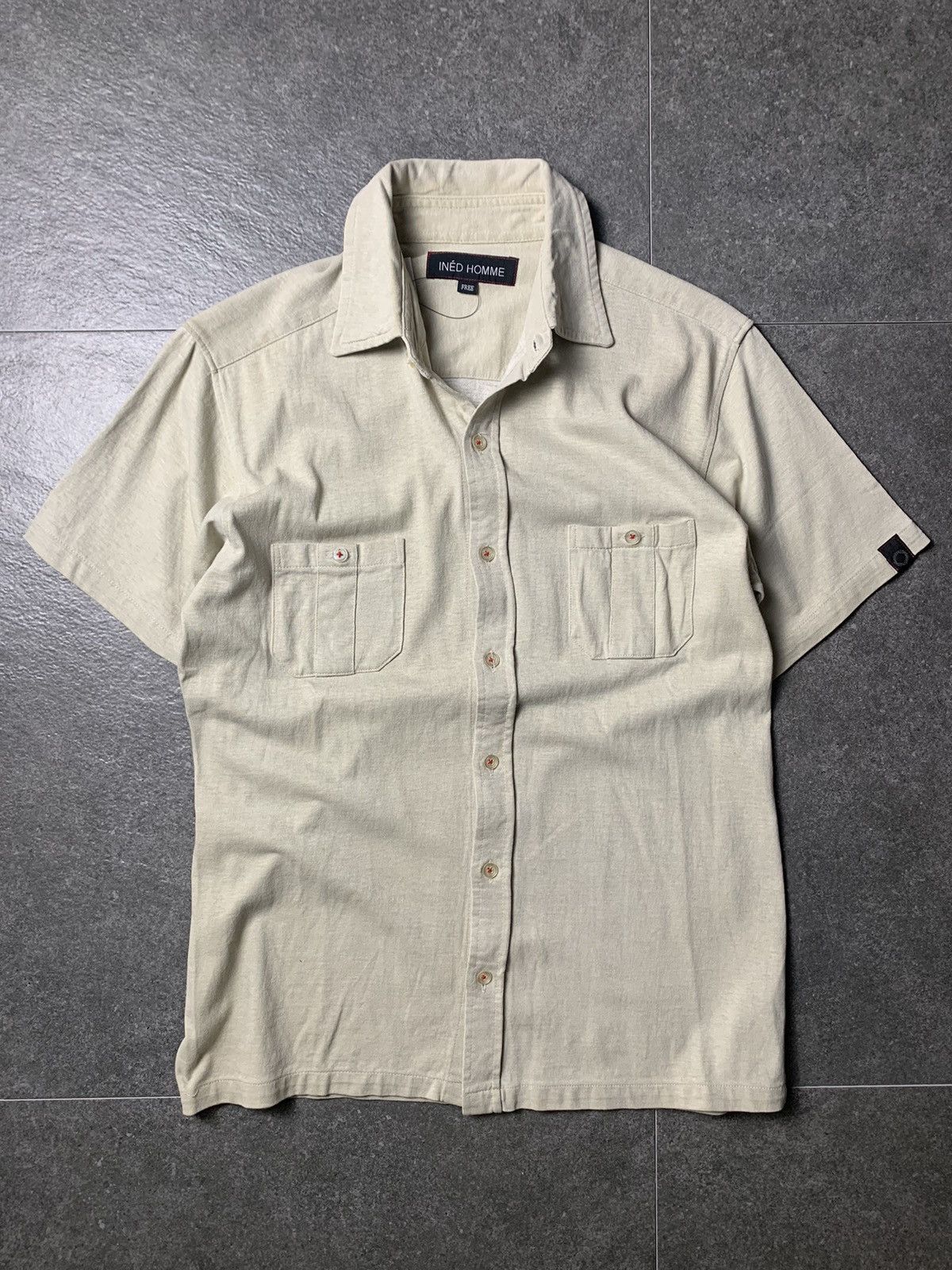 Yohji Yamamoto 2000s Ined Homme Double Pocket Shirt Size US S / EU 44-46 / 1 - 2 Thumbnail