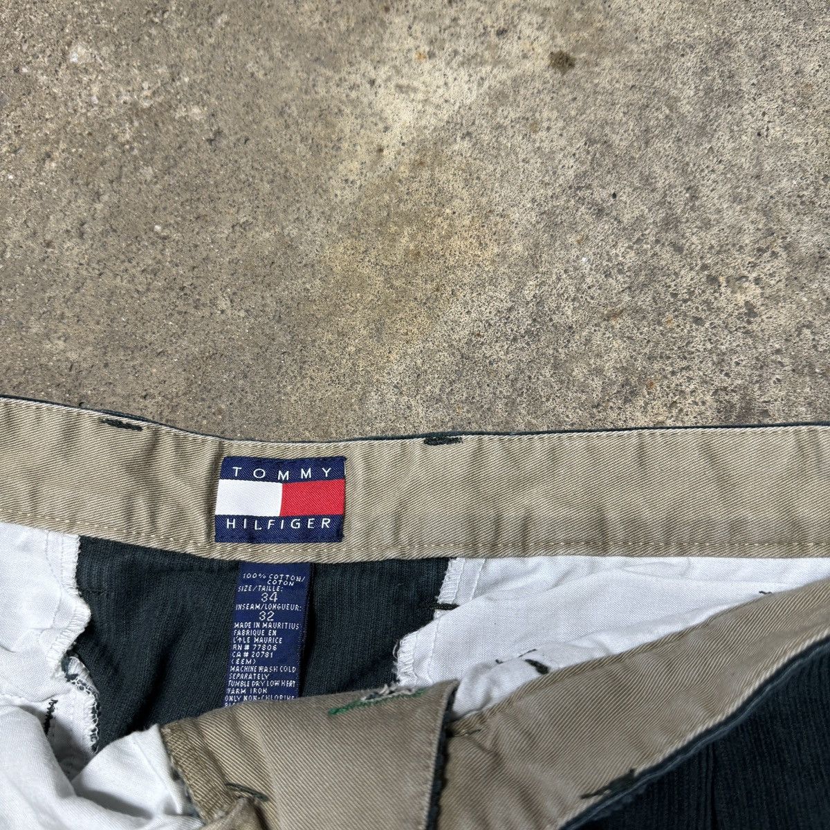 Vintage Tommy Hilfiger Corduroy Baggy Pants ERD Grunge Skater Size US 33 - 4 Thumbnail