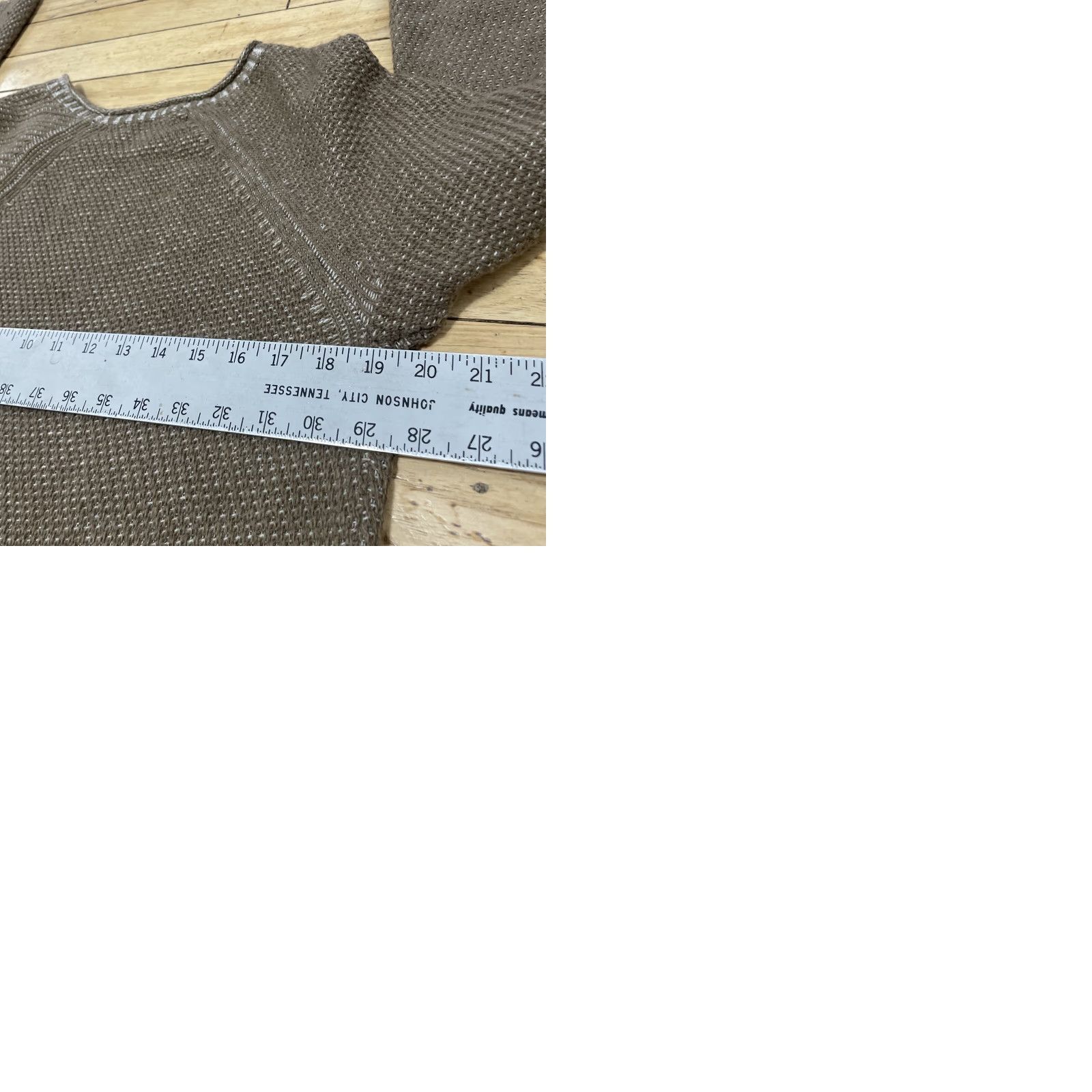 J. Jill J. Jill Womens Sweater Dress Wool Blend Brown Knit Boat Neck Raglan Sleeve L Size L / US 10 / IT 46 - 12 Thumbnail