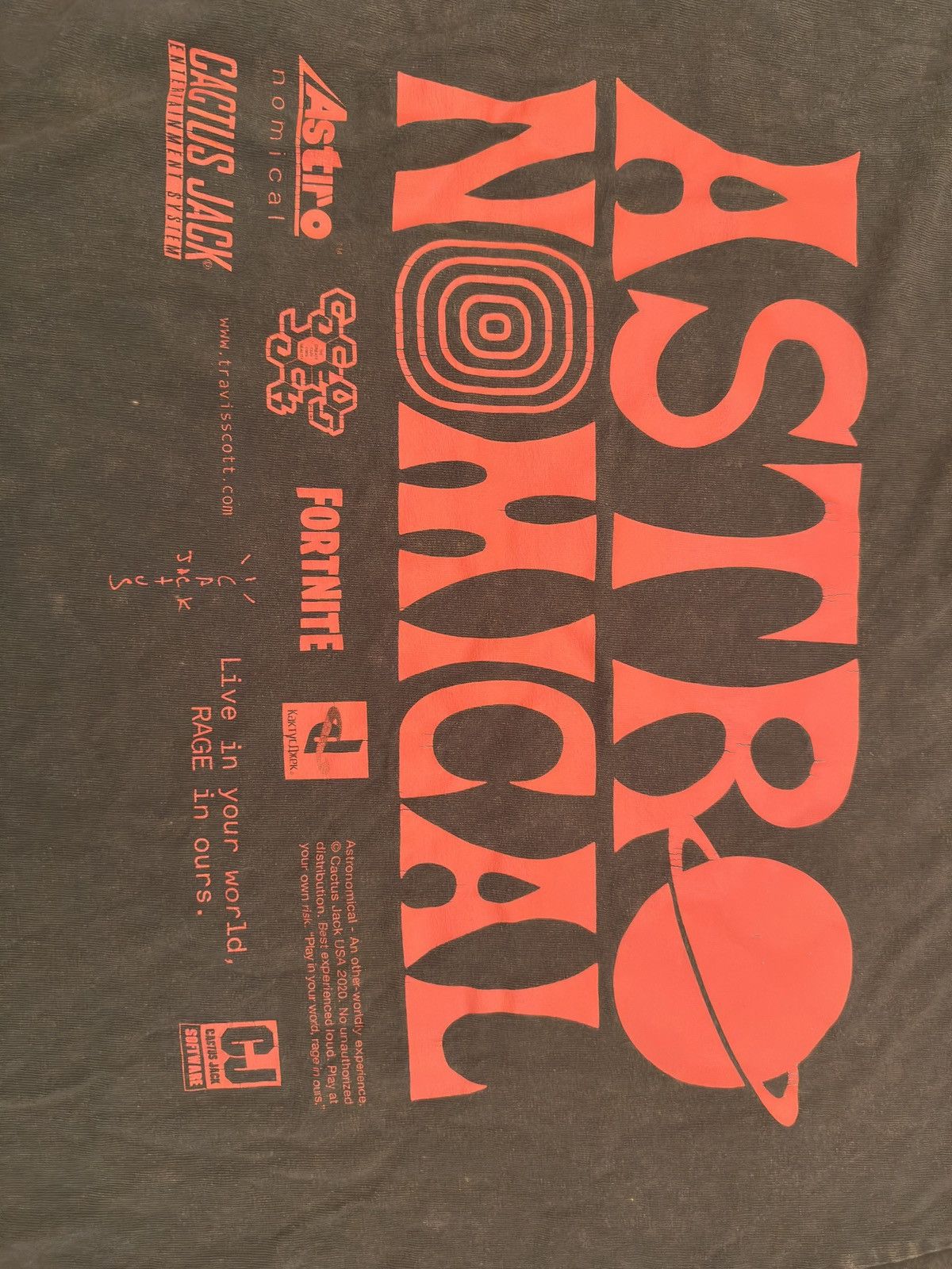 Travis Scott Travis Scott x Fortnite Astronomical tee size large Size US L / EU 52-54 / 3 - 4 Thumbnail