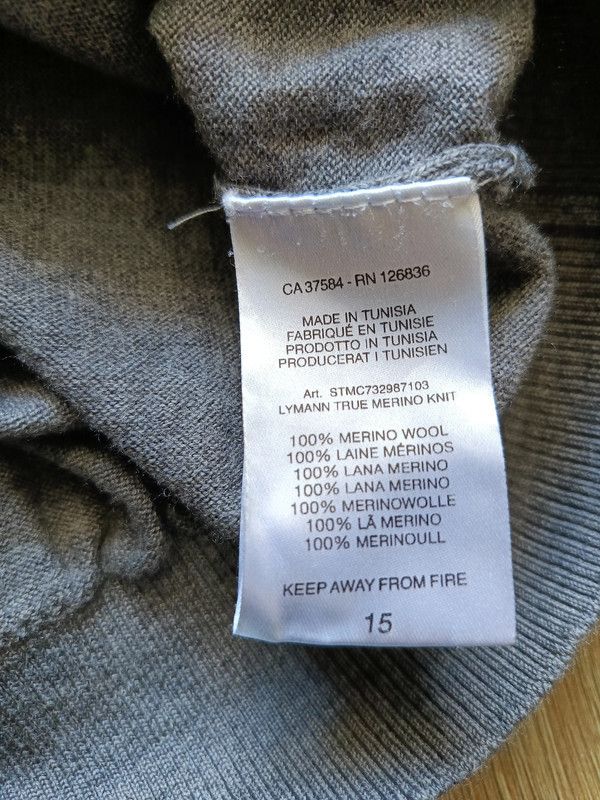 J.Lindeberg Gray sweater v-neck merino wool J.Lindeberg size L Size US L / EU 52-54 / 3 - 5 Thumbnail