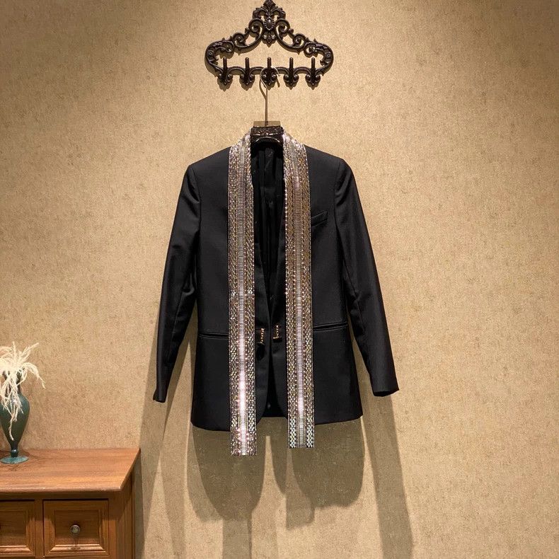 Louis Vuitton Louis Vuitton Heavy-duty tie, one-button suit jacket Size XXS / US 00 / IT 34 - 1 Thumbnail