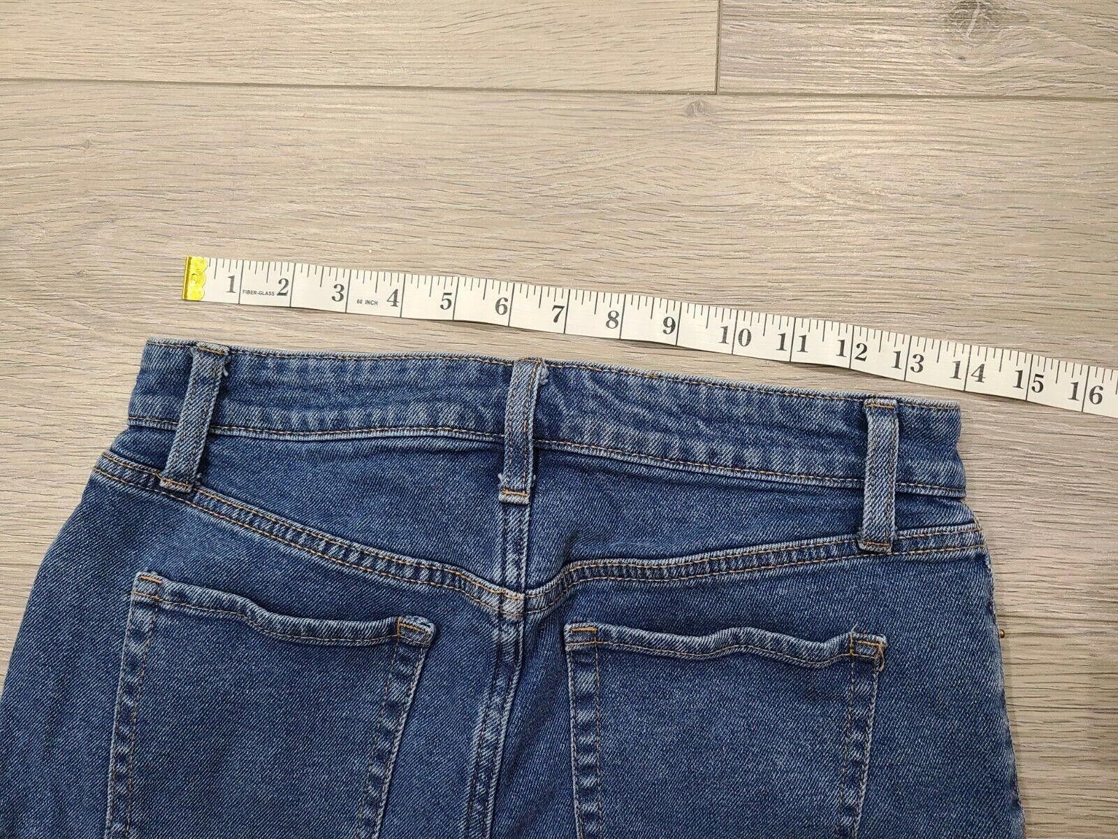 Designer Wild Fable Mom Shorts Jean Denim Size 4 Fringe Cut Off Size 27" / US 4 / IT 40 - 5 Thumbnail